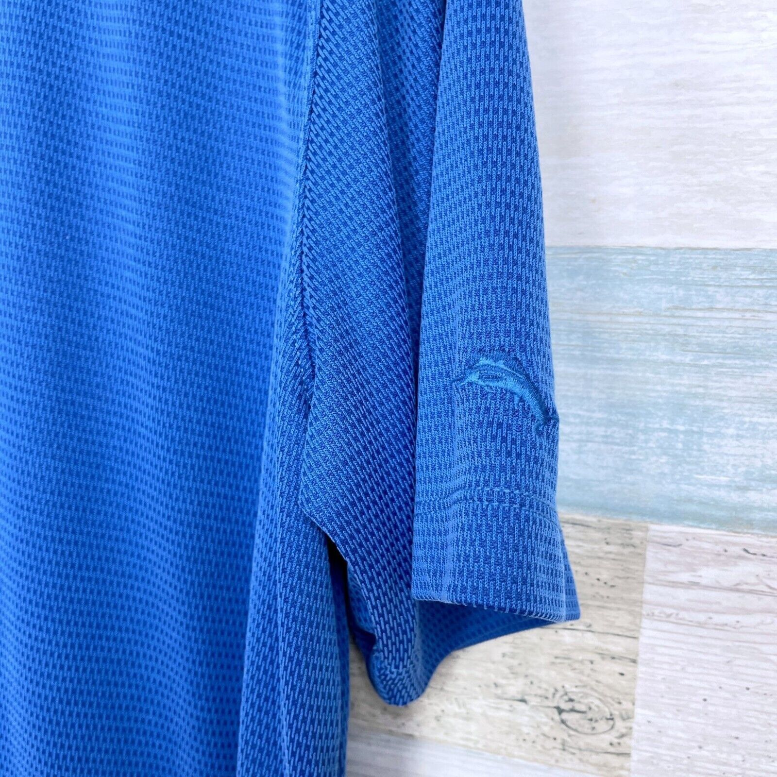 Tommy Bahama Tommy Bahama Soft Touch Polo Shirt Blue Modal Stretch Mens L Size US M / EU 48-50 / 2 - 3 Thumbnail