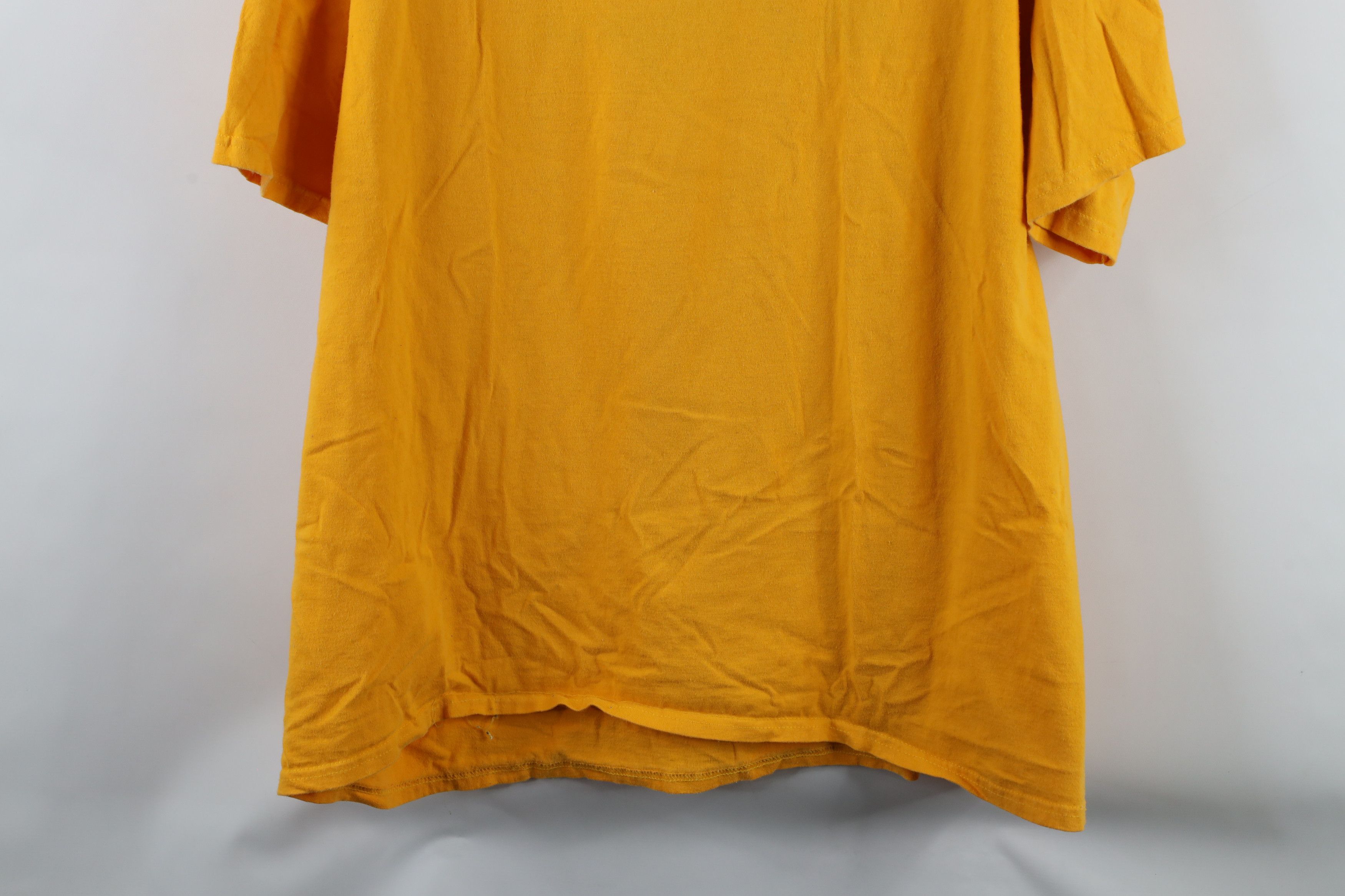 Vintage Vintage 90s Script West Virginia University T-Shirt Yellow Size US XXL / EU 58 / 5 - 10 Thumbnail
