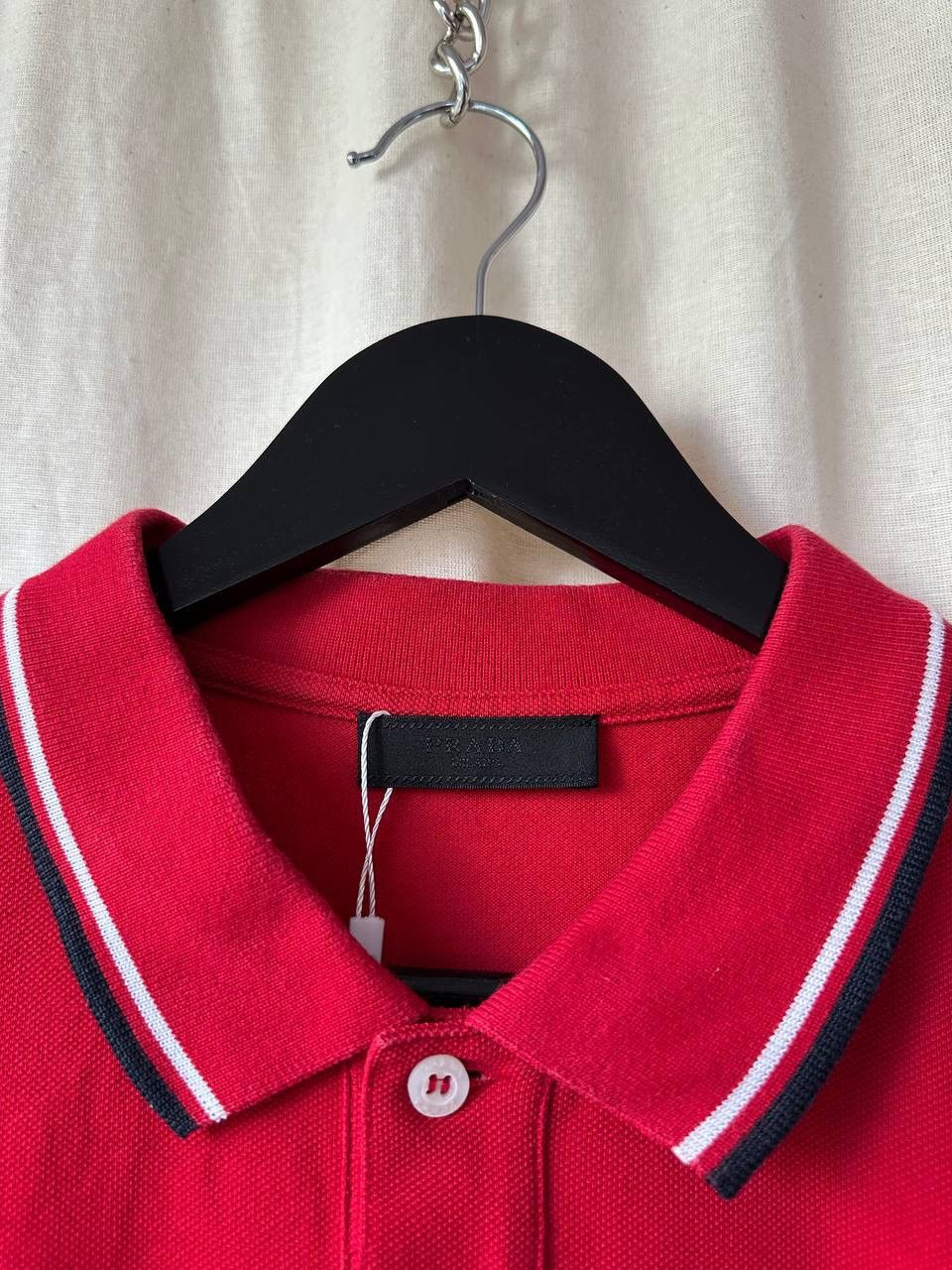 Prada Prada Red/Black Shirt / Polo Size US M / EU 48-50 / 2 - 4 Thumbnail