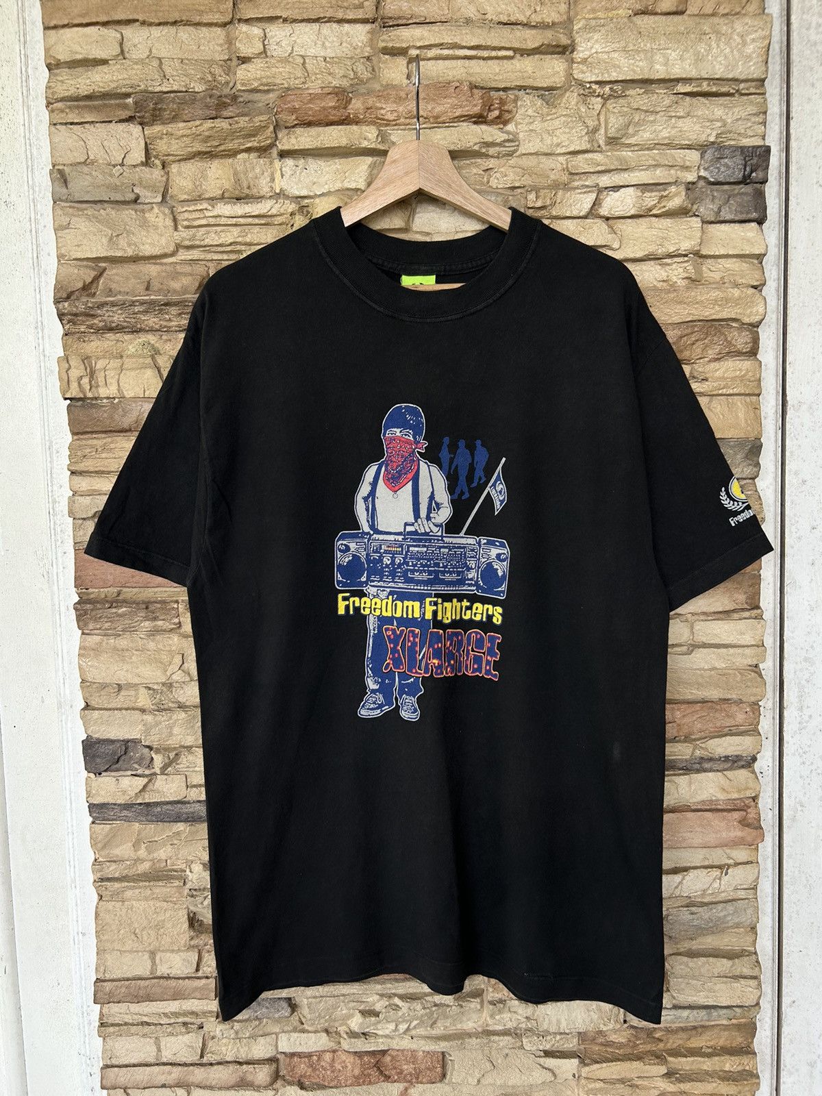 Vintage Vintage XLARGE Freedom Fighter Tees streetwear Size US L / EU 52-54 / 3 - 1 Thumbnail