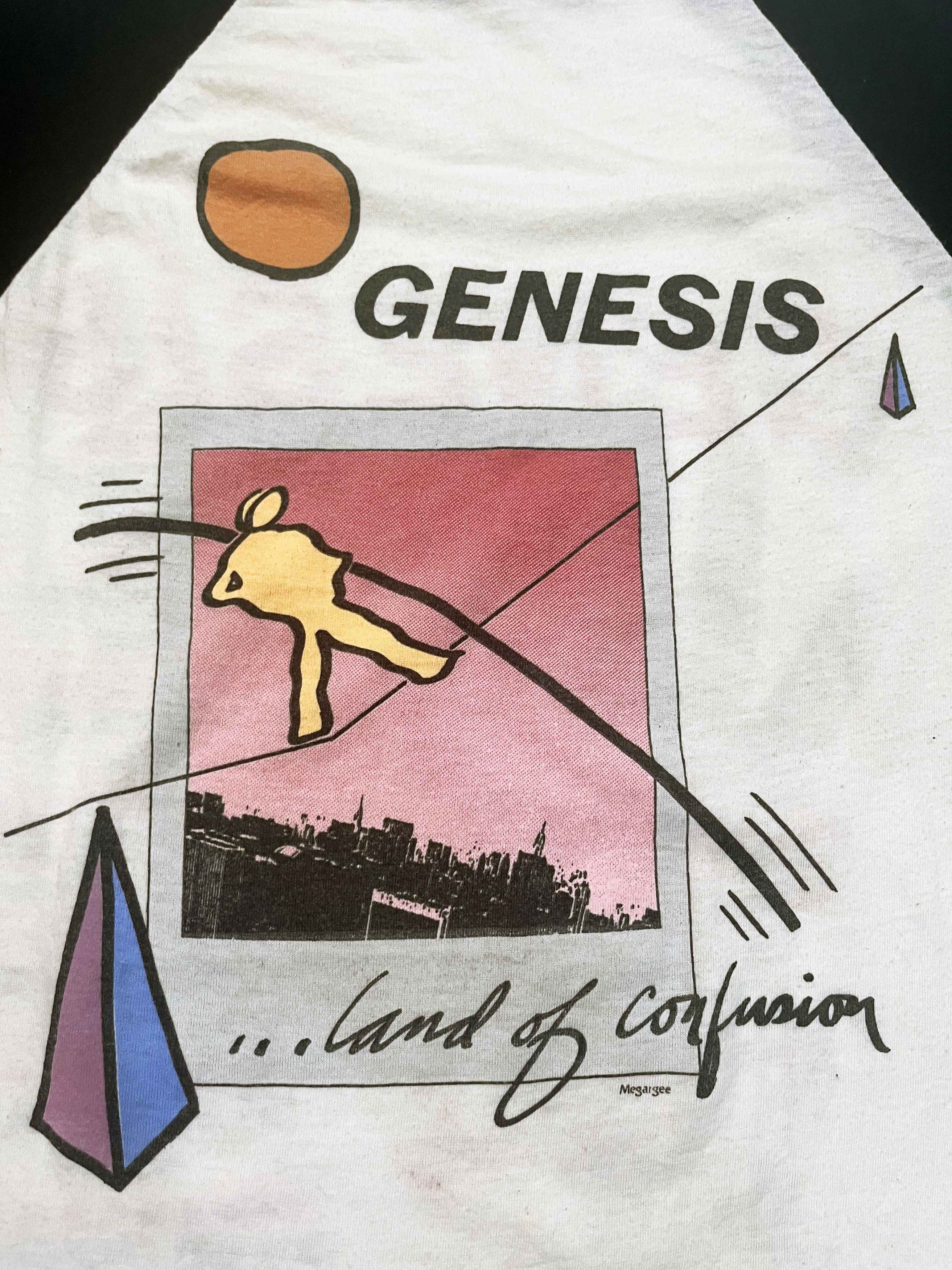 Vintage Vintage Genesis Invisible Touch 1986 Tour Band Raglan Shirt Size US L / EU 52-54 / 3 - 2 Thumbnail