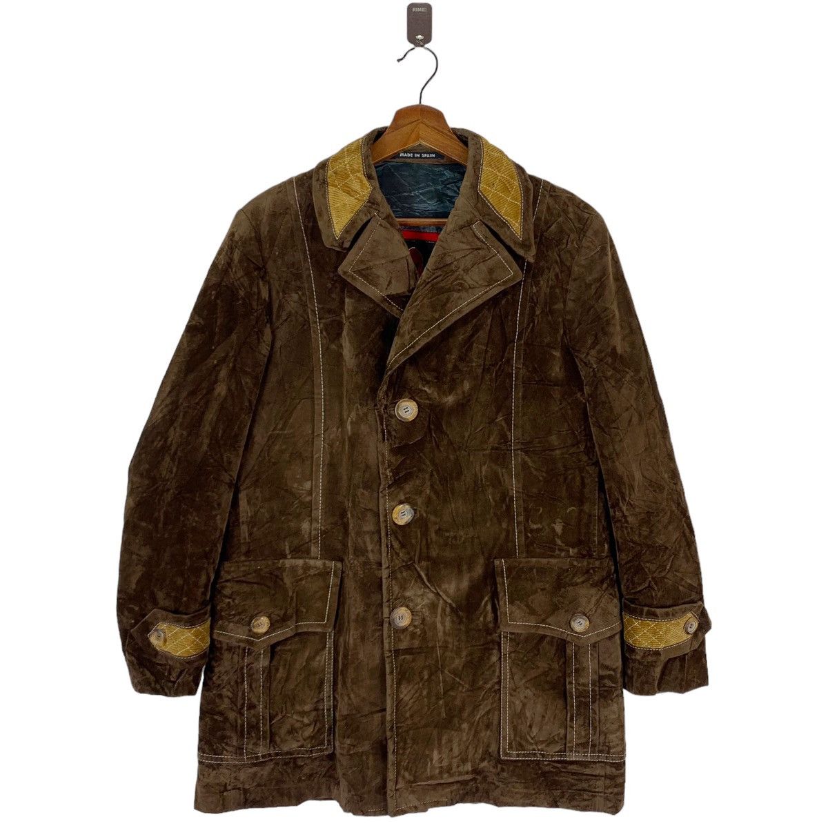 Designer × Vintage VINTAGE ELCID MADE IN SPAIN VELVET COAT Size US M / EU 48-50 / 2 - 1 Thumbnail