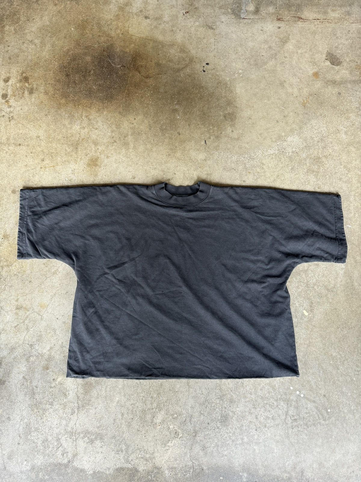 image of Yeezy Season Sample Double Layered Seamless Tee Shirt Black, Men's (Size Small)