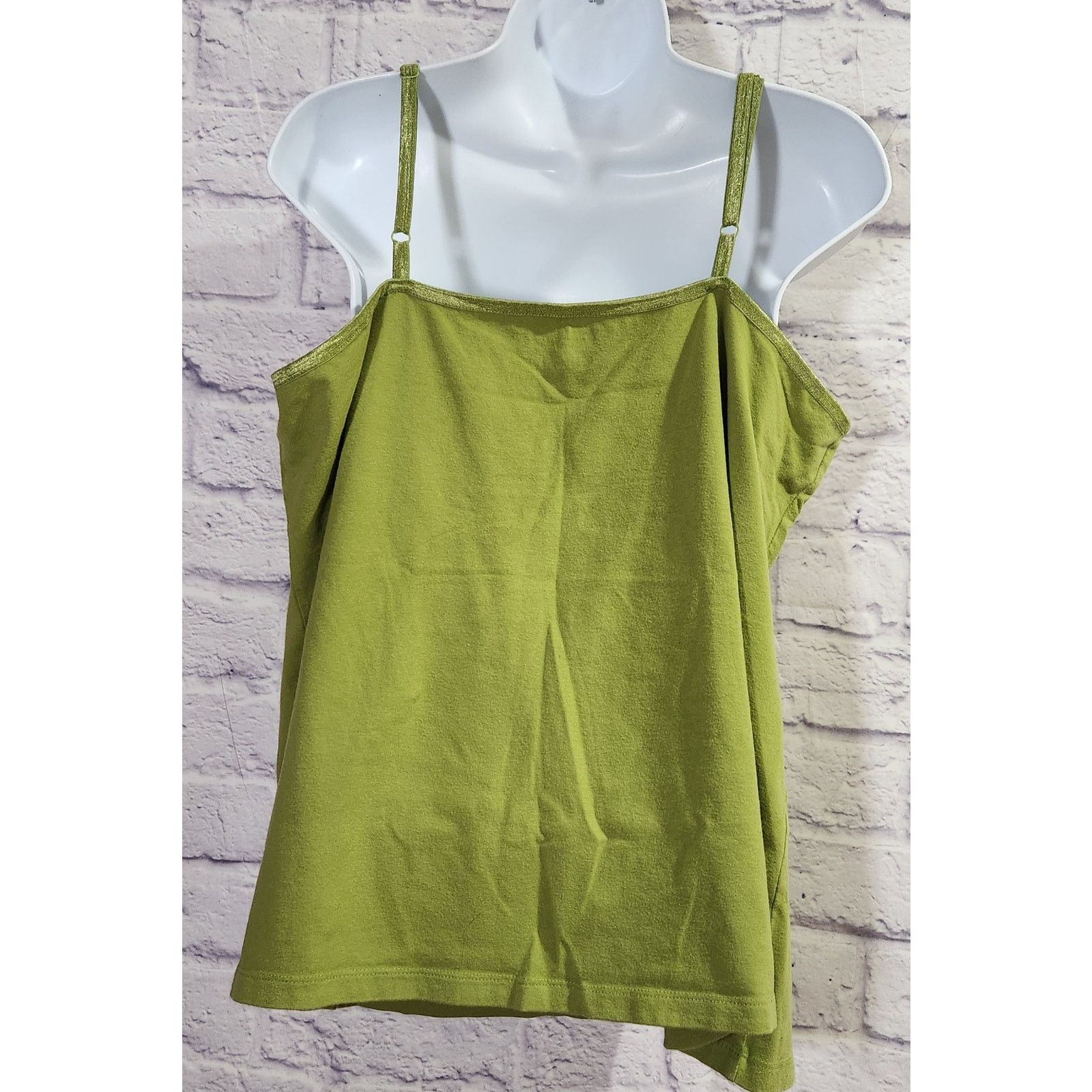 Other Lane Bryant Green Adjustable Spaghetti Strap Tank Top 18 20 Size XXL / US 16-18 / IT 52-54 - 4 Thumbnail