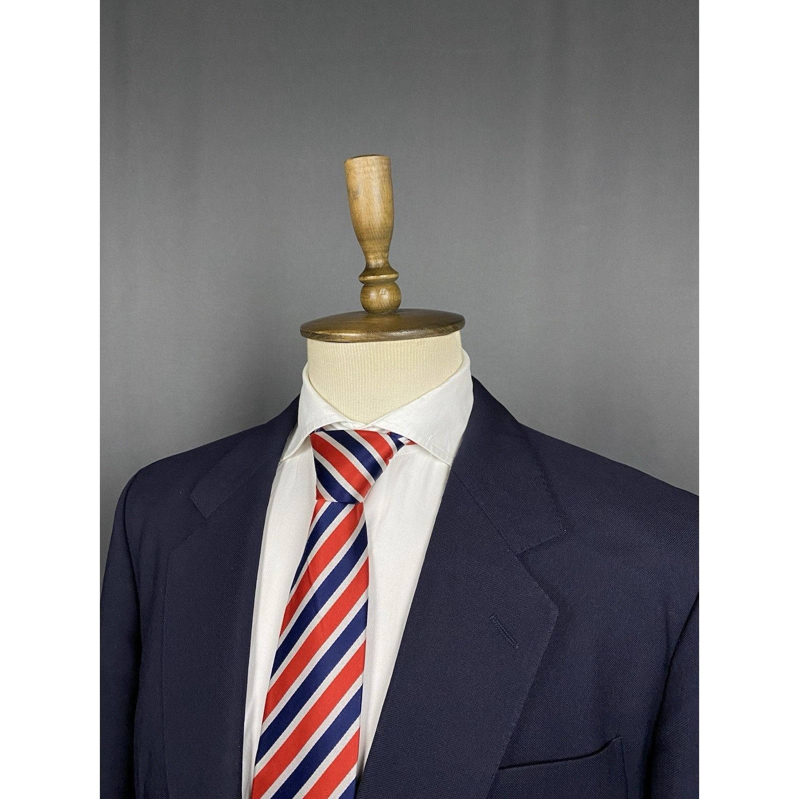 Burberry Burberry Vintage Golden Buttons Men's Blue Wool Blazer Jacke Size 52R - 5 Thumbnail