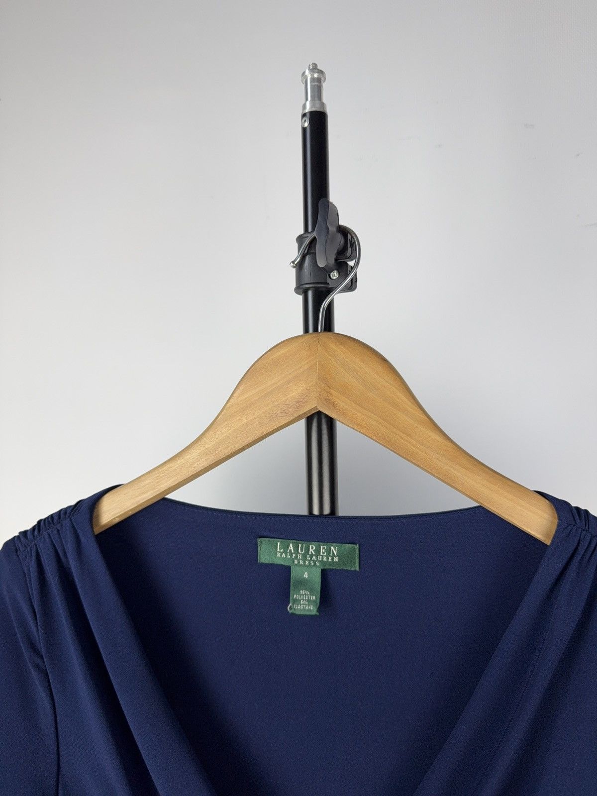 Polo Ralph Lauren Vintage 00s Luxury Polo Ralph Lauren Blue Sexy Dress Retro Size S / US 4 / IT 40 - 4 Thumbnail
