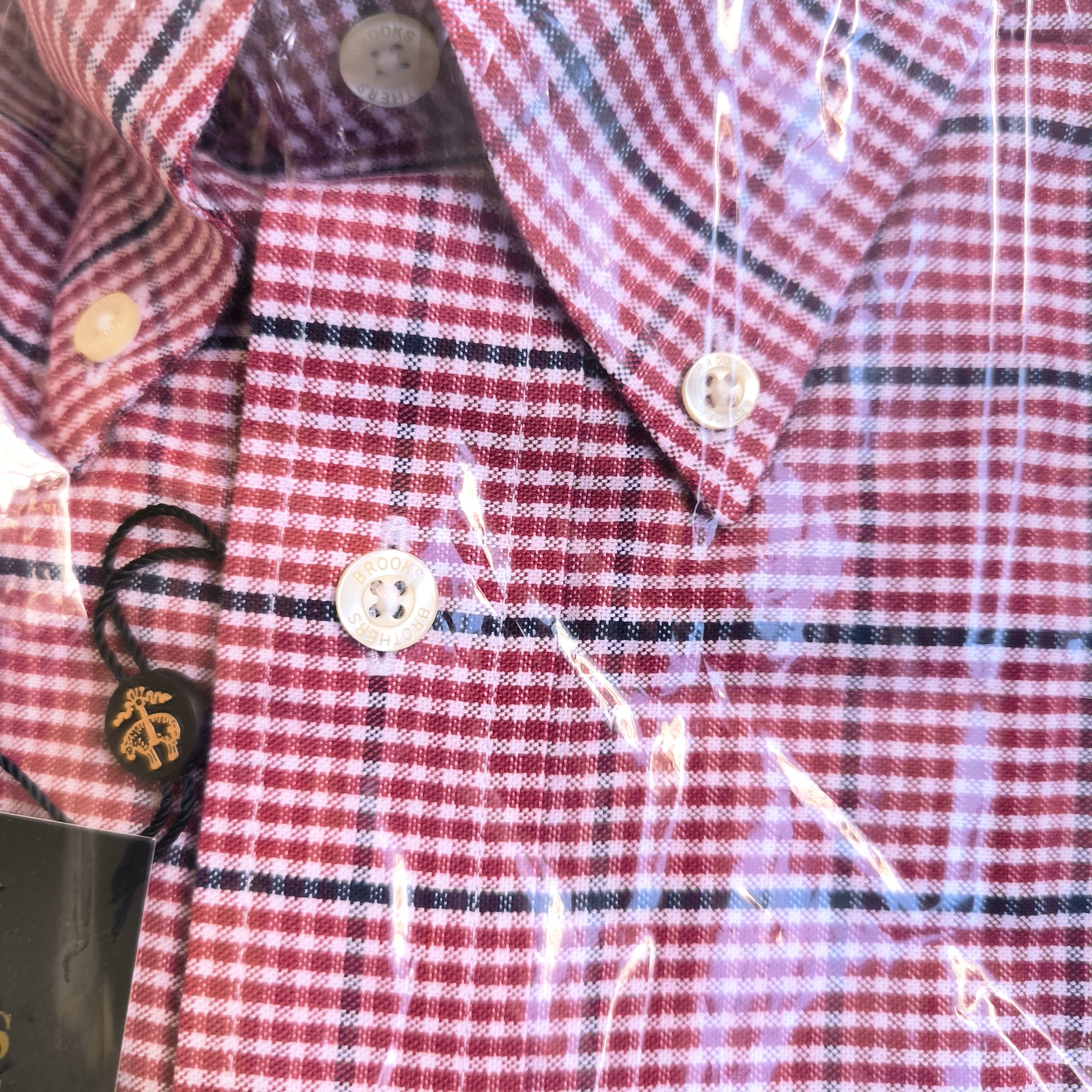 Brooks Brothers Brooks Brothers Madison Fit Shirt Small NWT Red Check Oxford Size US S / EU 44-46 / 1 - 3 Thumbnail