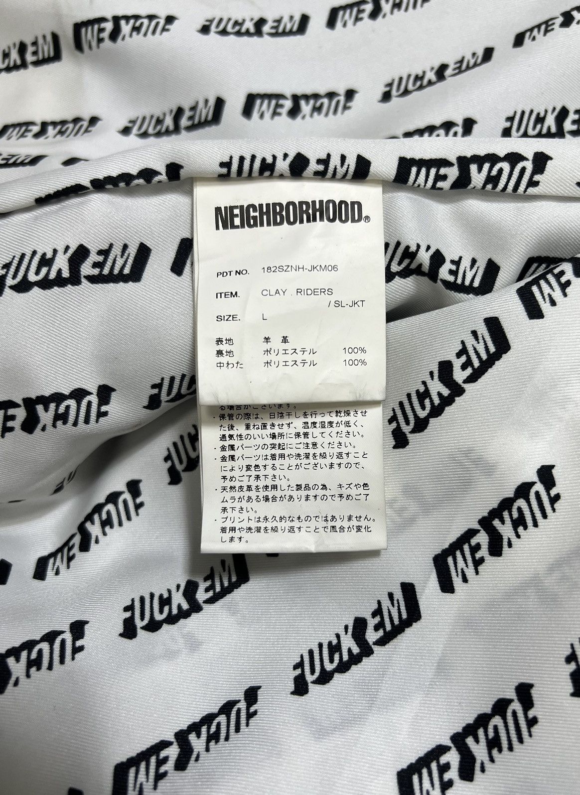 Neighborhood Neighborhood - A/W 18’ - Clay Leather Rider’s Jacket Size US L / EU 52-54 / 3 - 19 Thumbnail