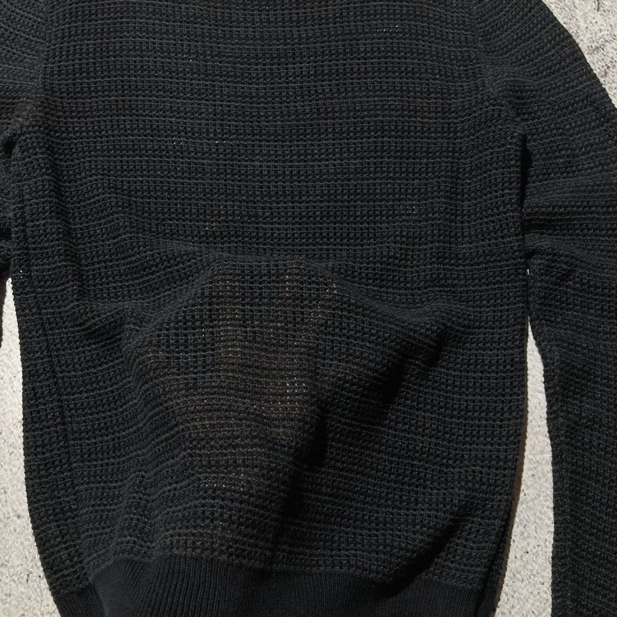 A.P.C. A.P.C. Semi-Sheer Transparency Knit Sweatshirt Charcoal Size US M / EU 48-50 / 2 - 6 Thumbnail