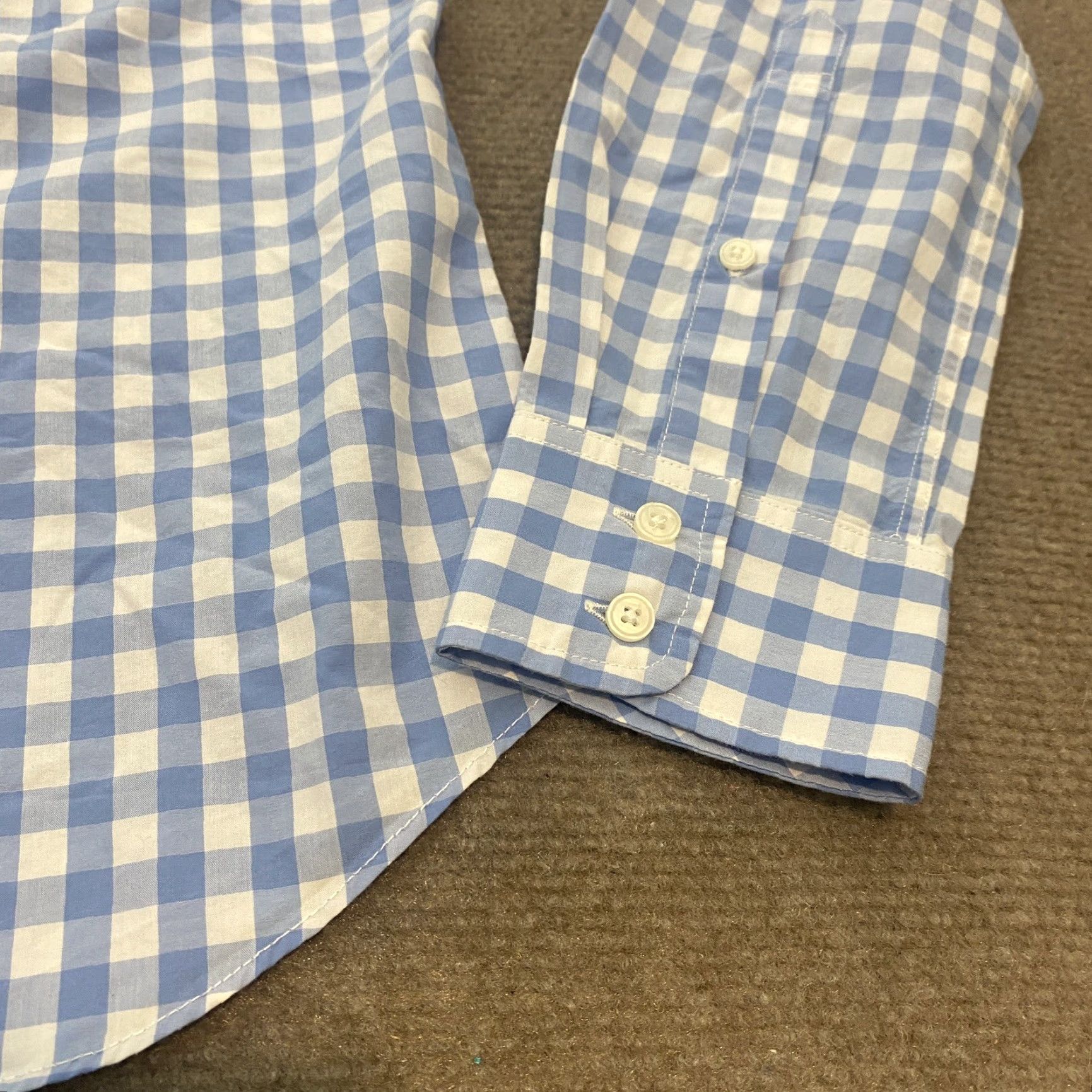 UNTUCKit UNTUCKit Shirt Womens Size 2 Button Up Long Sleeve Blue White Checkered Size XS / US 0-2 / IT 36-38 - 5 Thumbnail