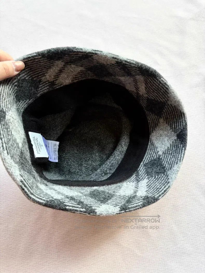 Vivienne Westwood Vivienne Westwood Vintage Gray Plaid Saturn Fisherman's Ca Size ONE SIZE - 5 Thumbnail