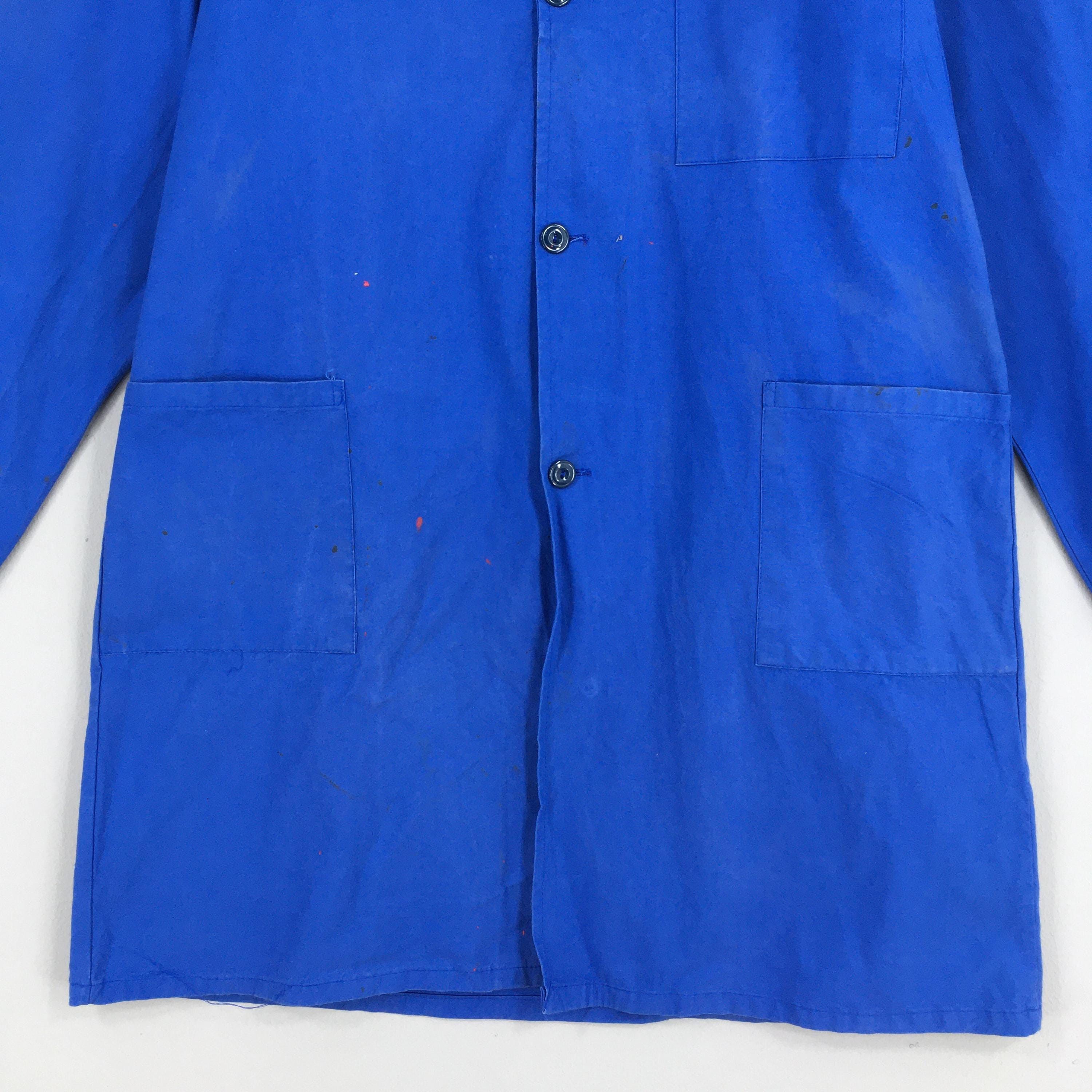 Le Laboureur 80s Viltom Frenchwork Sanforized Indigo Blue Jacket Large Size US L / EU 52-54 / 3 - 4 Thumbnail