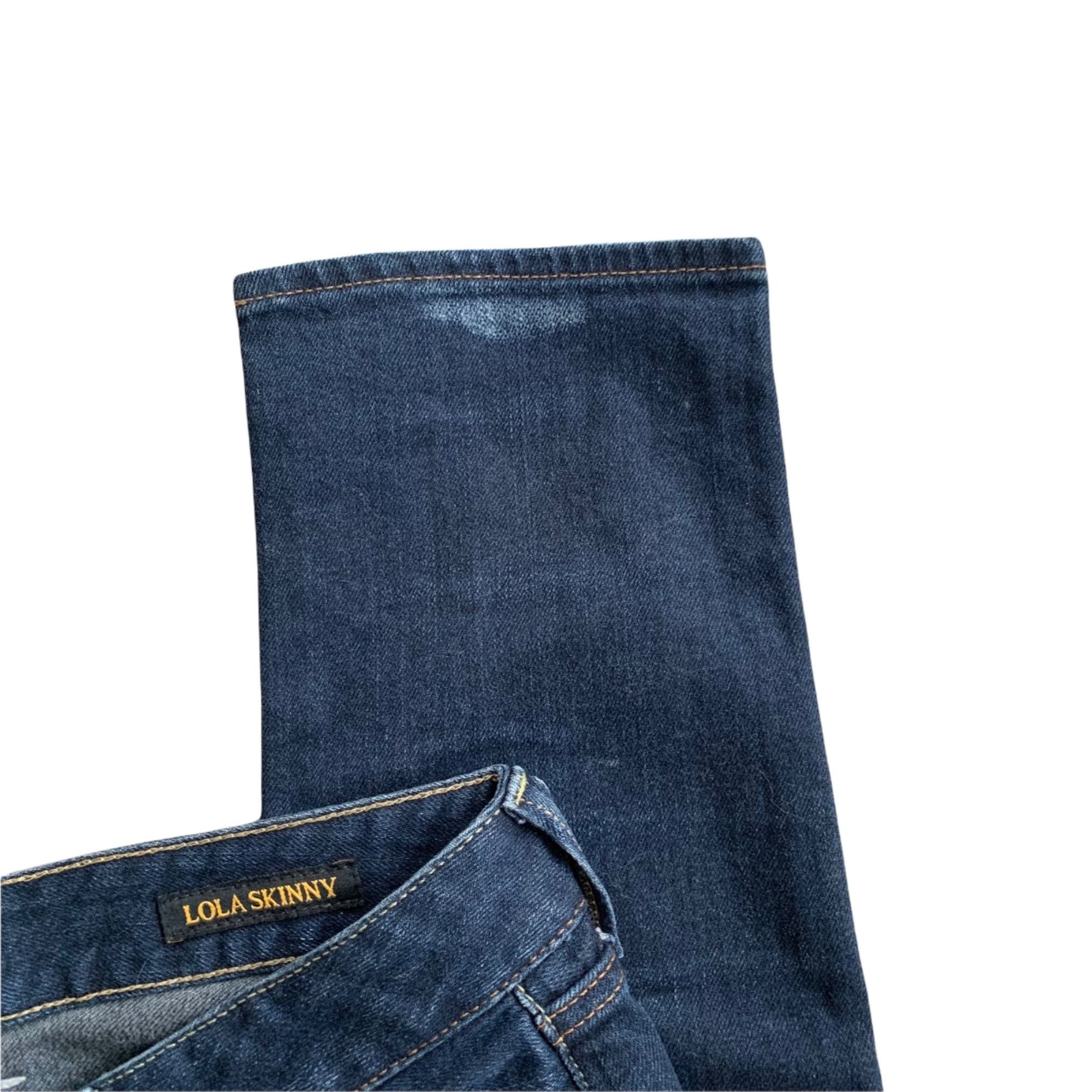 Lucky Brand Lucky Brand Halsted Lola Skinny Dark Wash Denim Jeans 10 Size 32" / US 10 / IT 46 - 3 Thumbnail