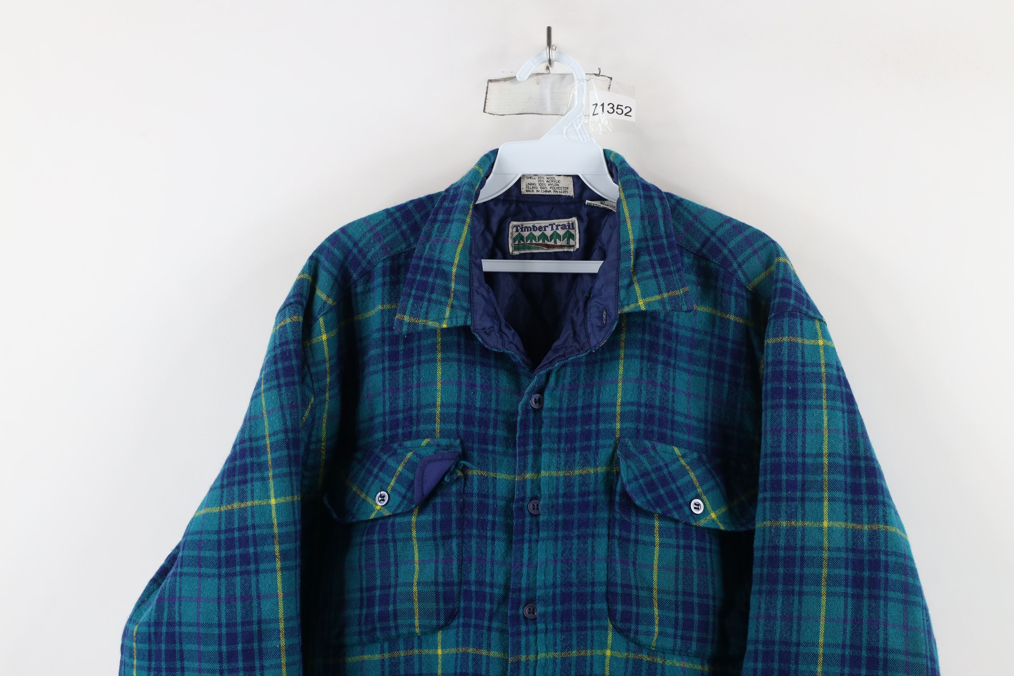 Vintage Vintage 90s Streetwear Blend Button Shirt Jacket Jac Shirt Size US L / EU 52-54 / 3 - 2 Thumbnail