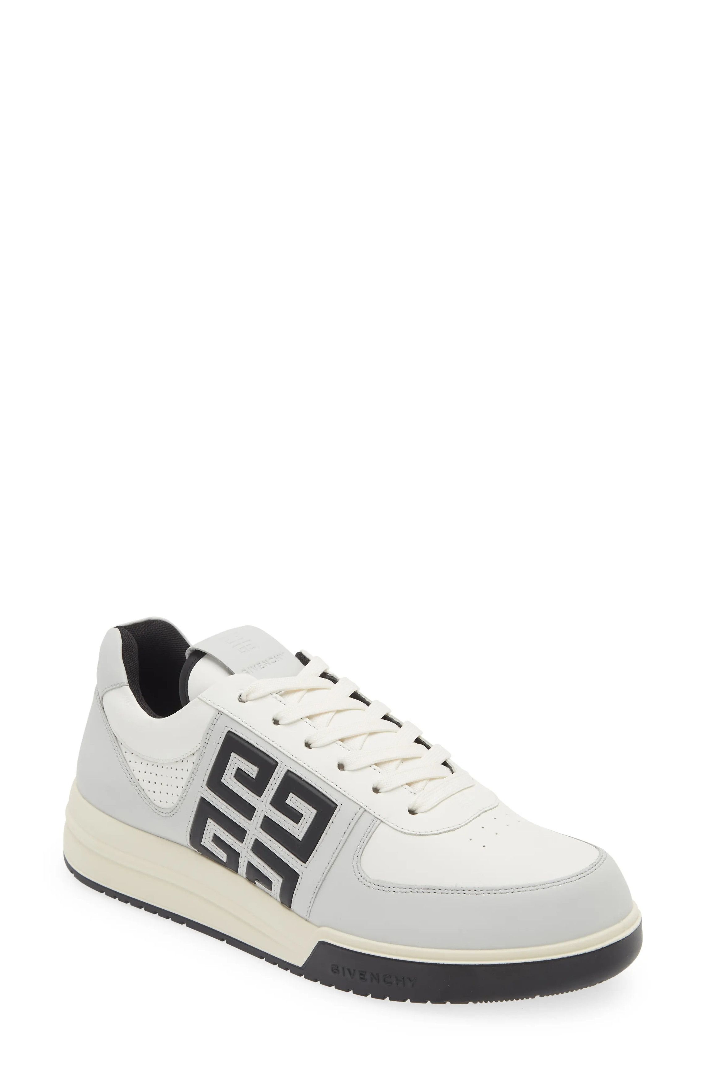 Givenchy o1w1db10325 G4 Low Top Leather Sneaker in Grey/Black Size US 9 / EU 42 - 2 Thumbnail