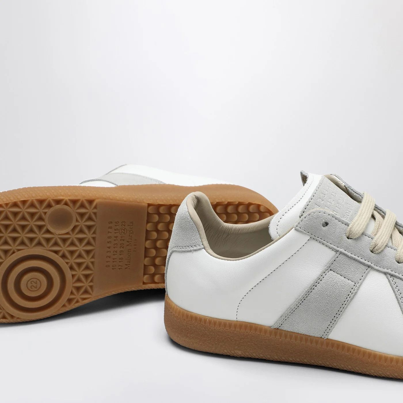 Maison Margiela o1d2blof0426 Low-Top Sneakers in Grey/White Size US 6 / IT 36 - 5 Thumbnail