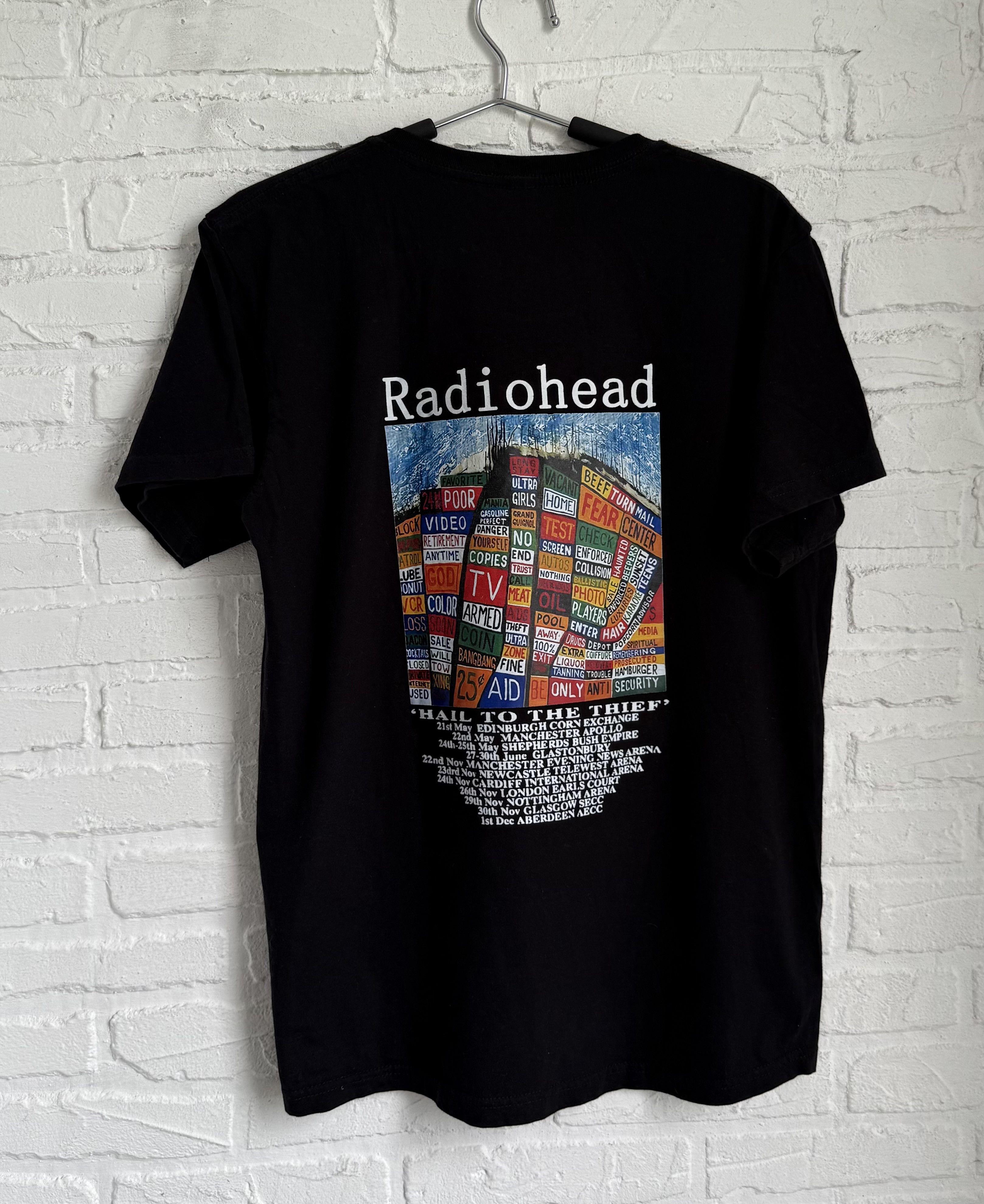 Band Tees × Vintage Vintage Radiohead Hail to the thief 2004s wall