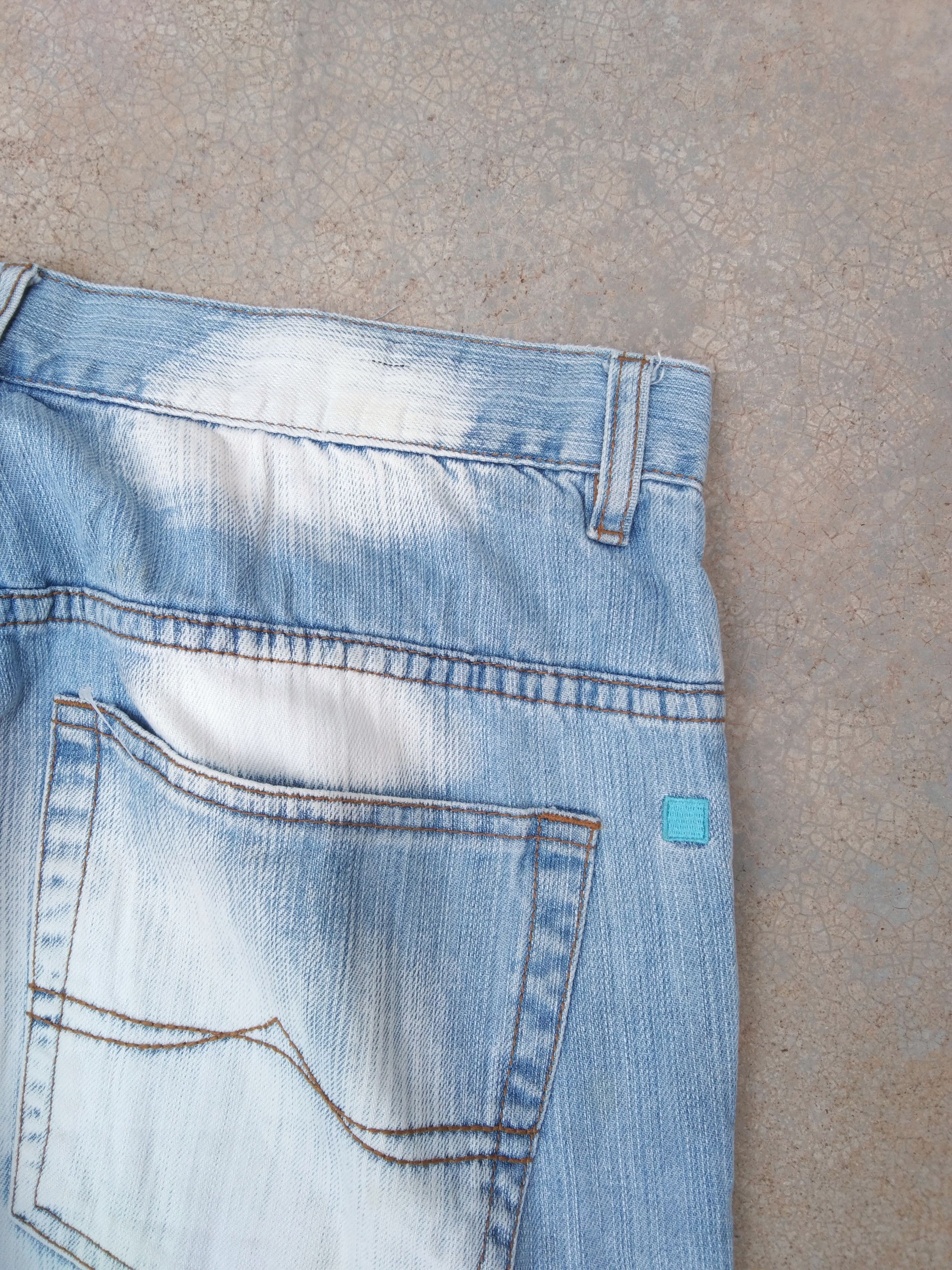 Jean × Vintage Azzure Jean Balenciaga Style Inspired Loose Straight Leg Size US 34 / EU 50 - 6 Thumbnail