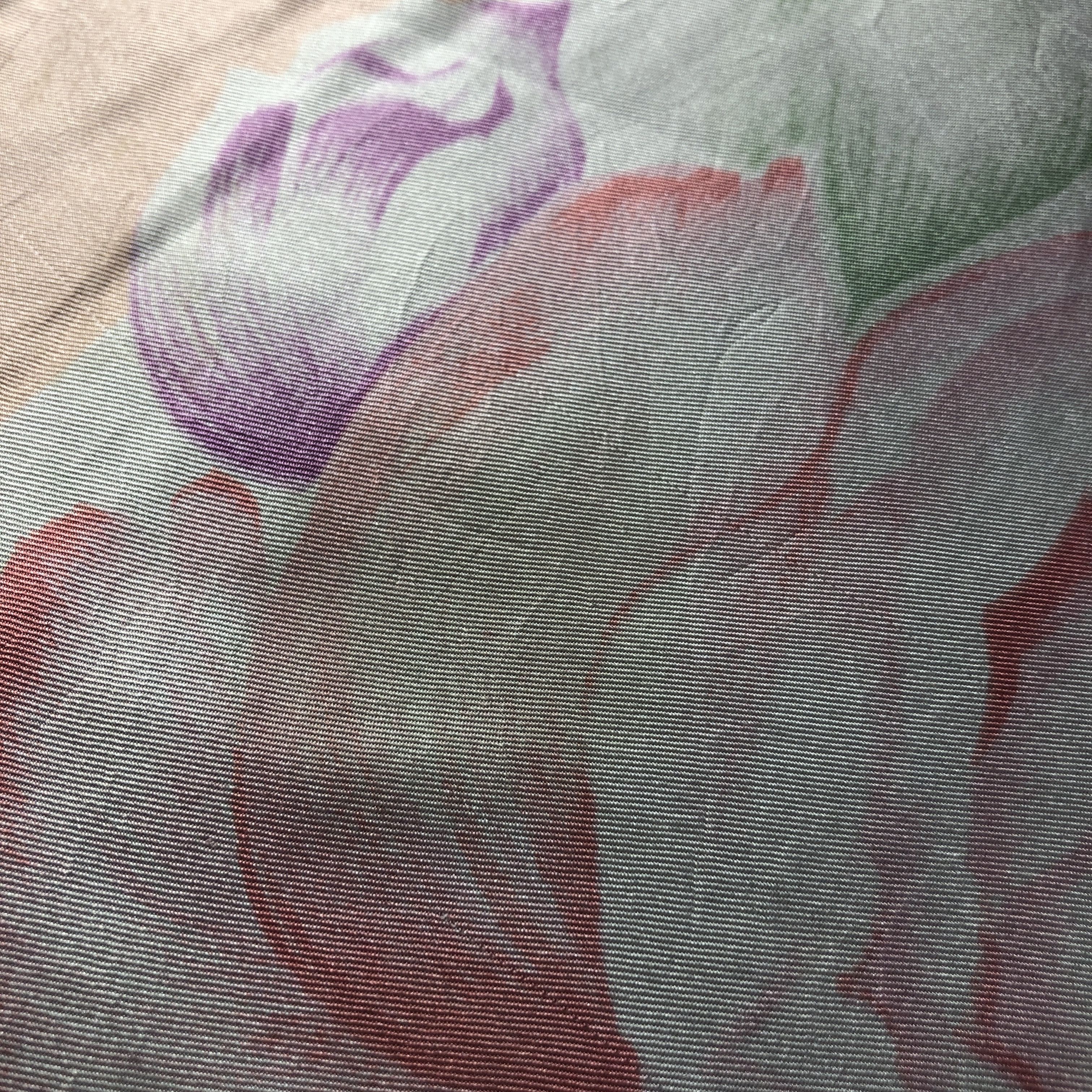 Carven Carven Floral Hand Rolled Silk Scarf M999 Size ONE SIZE - 7 Thumbnail