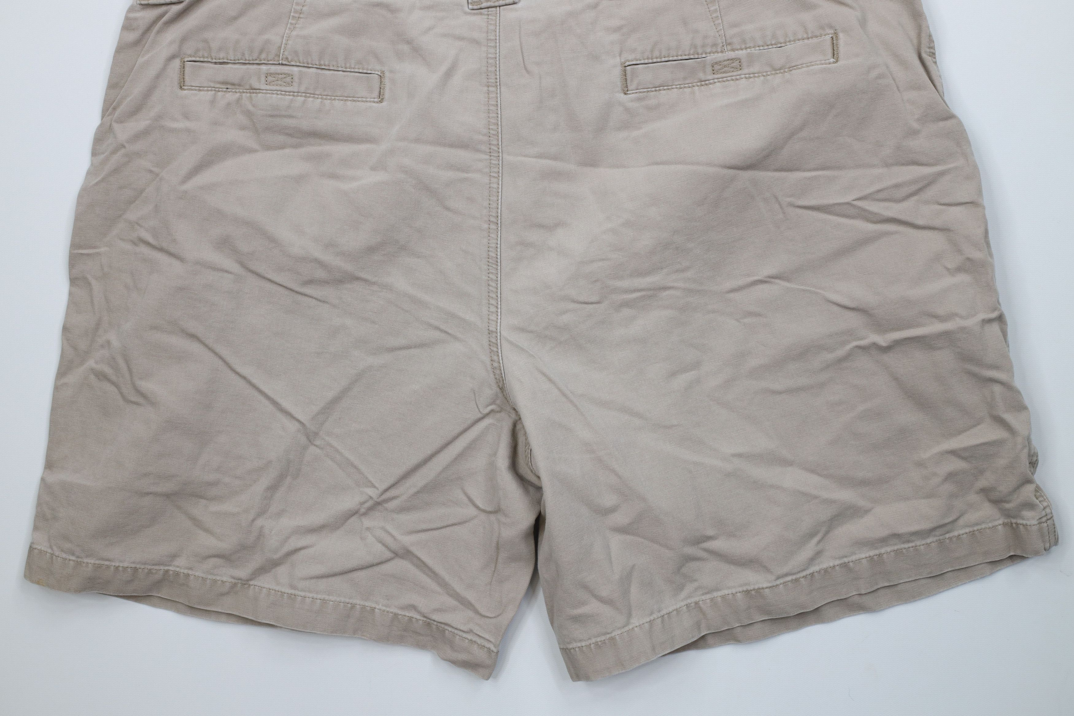 Vintage Vintage 90s Streetwear Above Knee Canvas Cargo Shorts Size US 44 / EU 60 - 8 Thumbnail