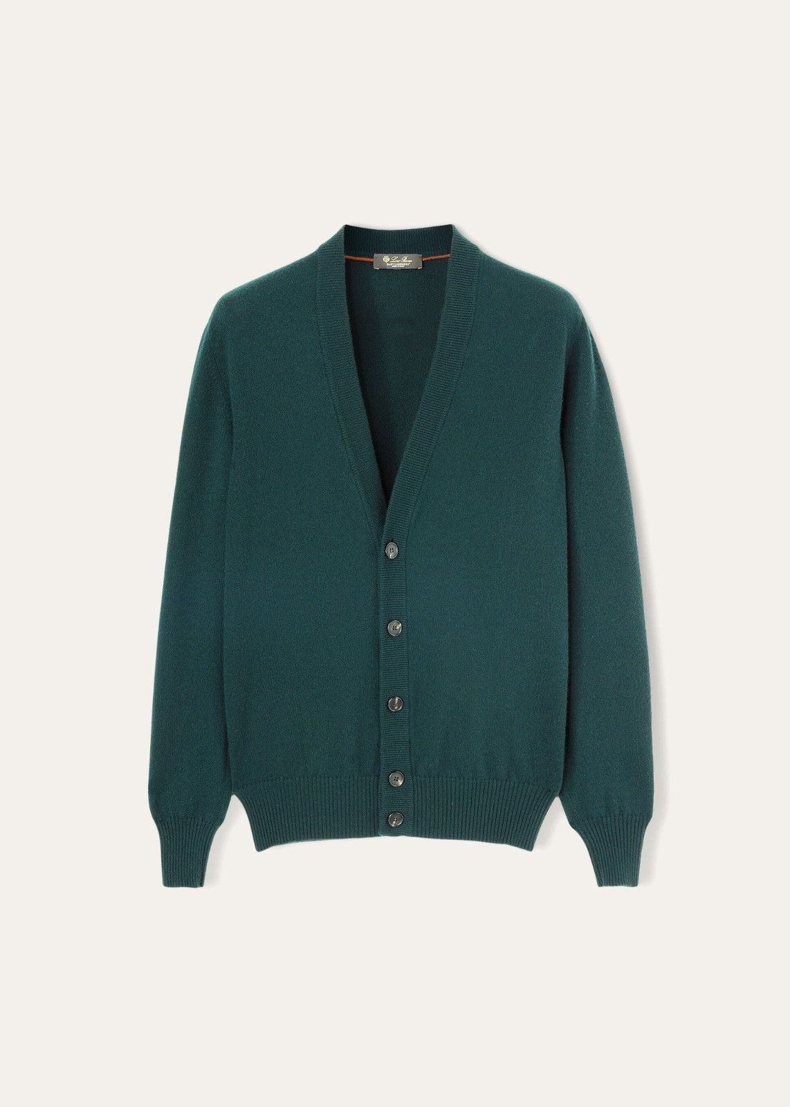 Loro Piana o1srvl11e1224 Baby Cashmere Cardigan in Dark Green Size US S / EU 44-46 / 1 - 1 Thumbnail
