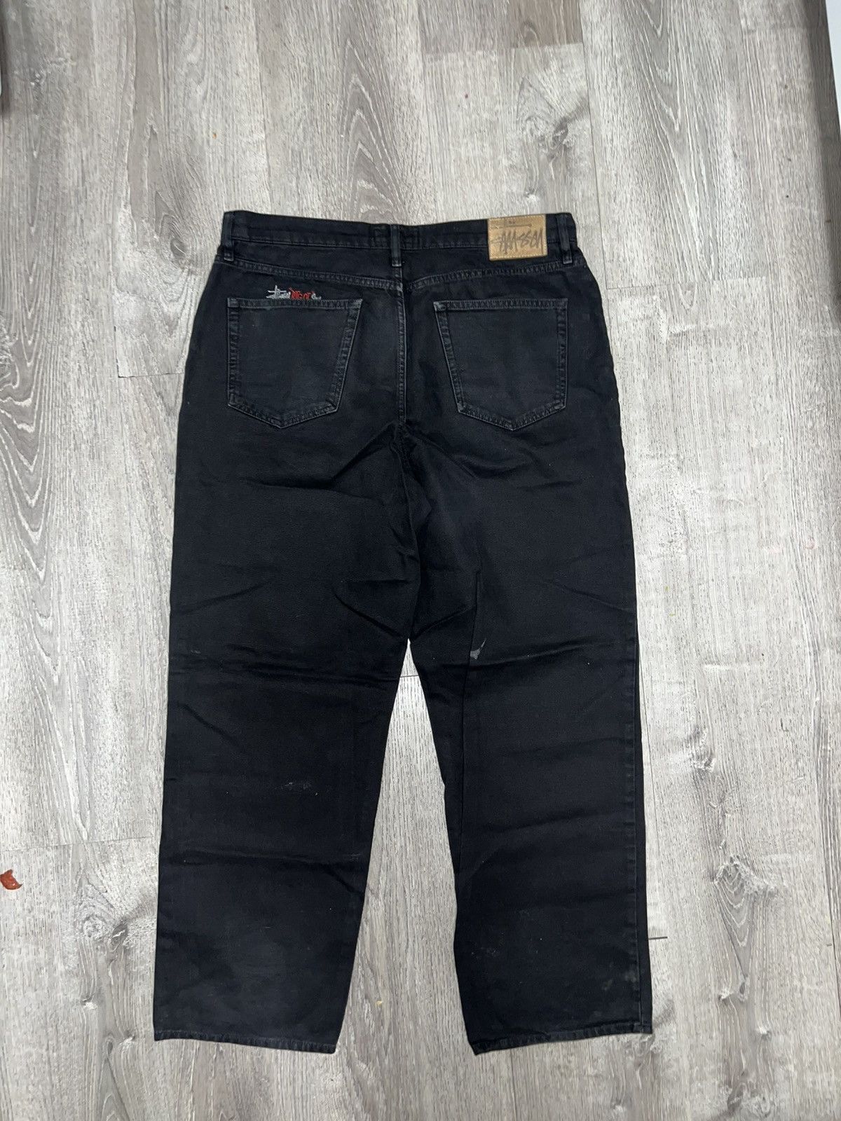 Stussy Stussy Big Ol' Jeans Washed Black 34 Baggy Fit Size US 34 / EU 50 - 2 Thumbnail