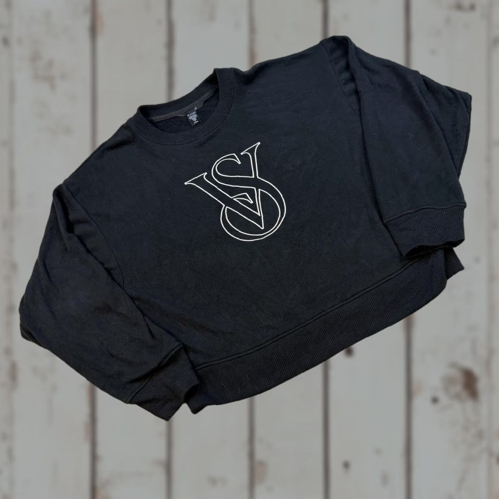 Victoria's Secret Victoria's Secret On Point Sweatshirt Womens M Black VS Logo Crewneck Size M / US 6-8 / IT 42-44 - 1 Thumbnail