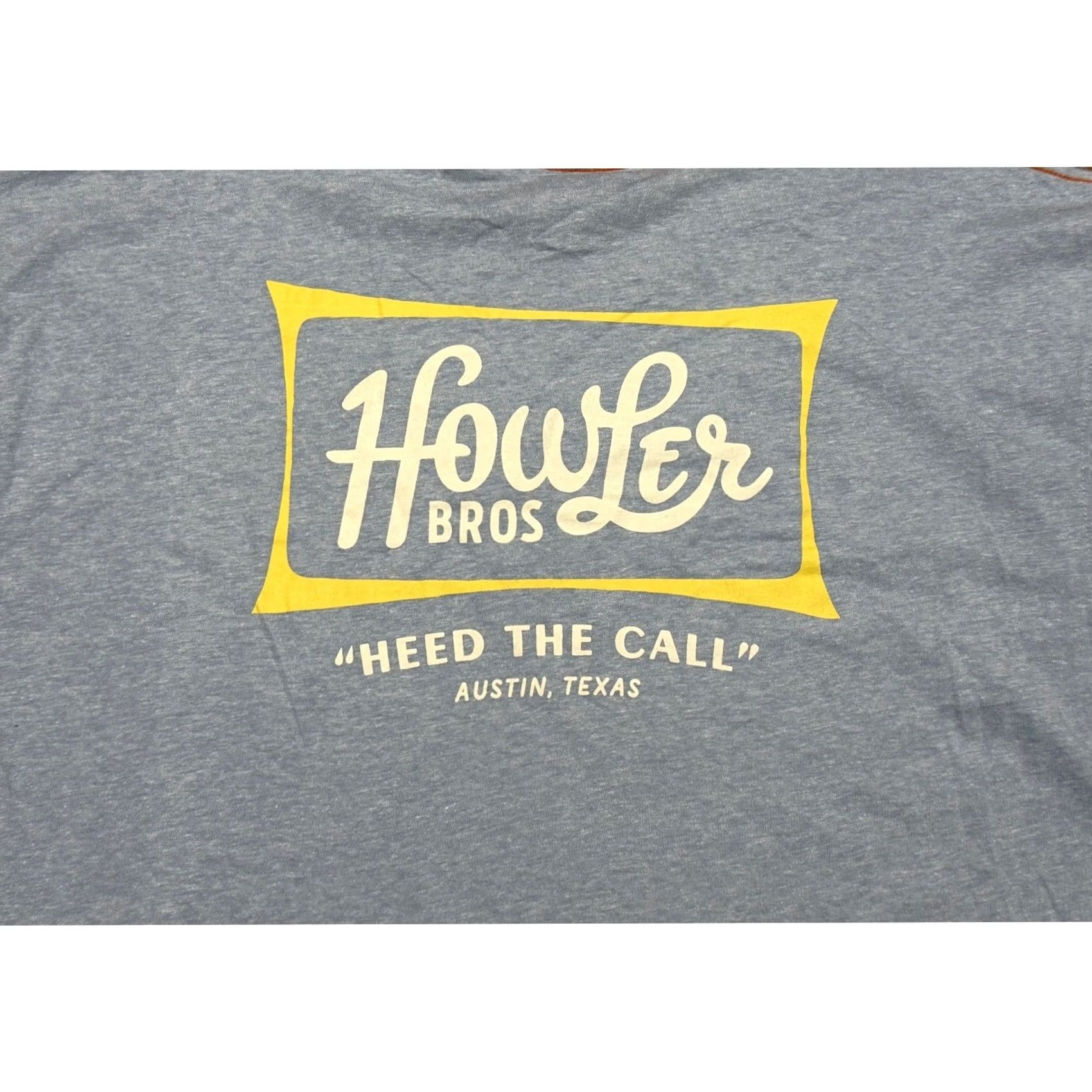 Vintage Howler Bros Mens Heed The Call Austin Texas Graphic LS T-Shirt Blue 2XL Size US XXL / EU 58 / 5 - 7 Thumbnail