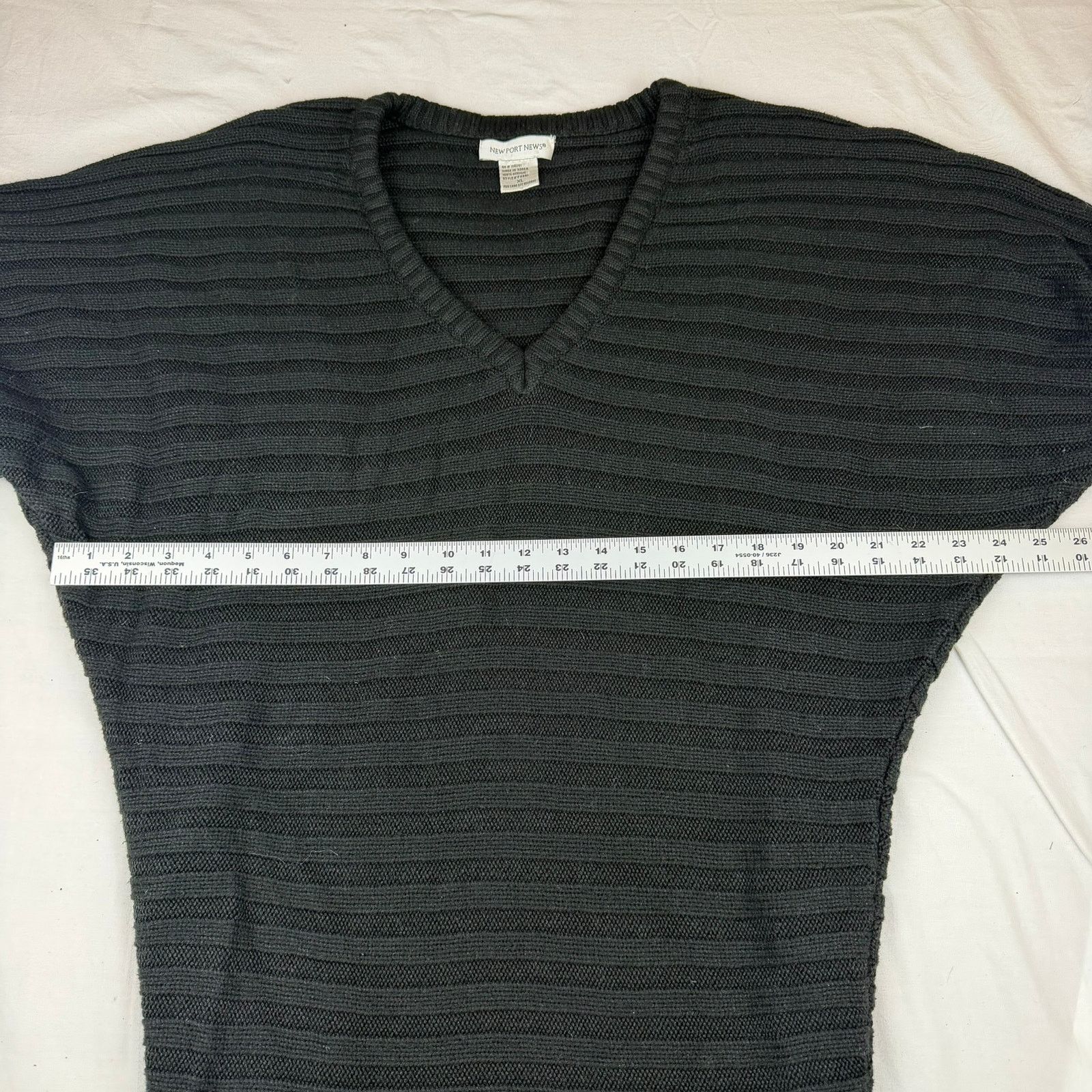 Other Newport News Black V-Neck Sweater Dress XL Size XL / US 12-14 / IT 48-50 - 5 Thumbnail
