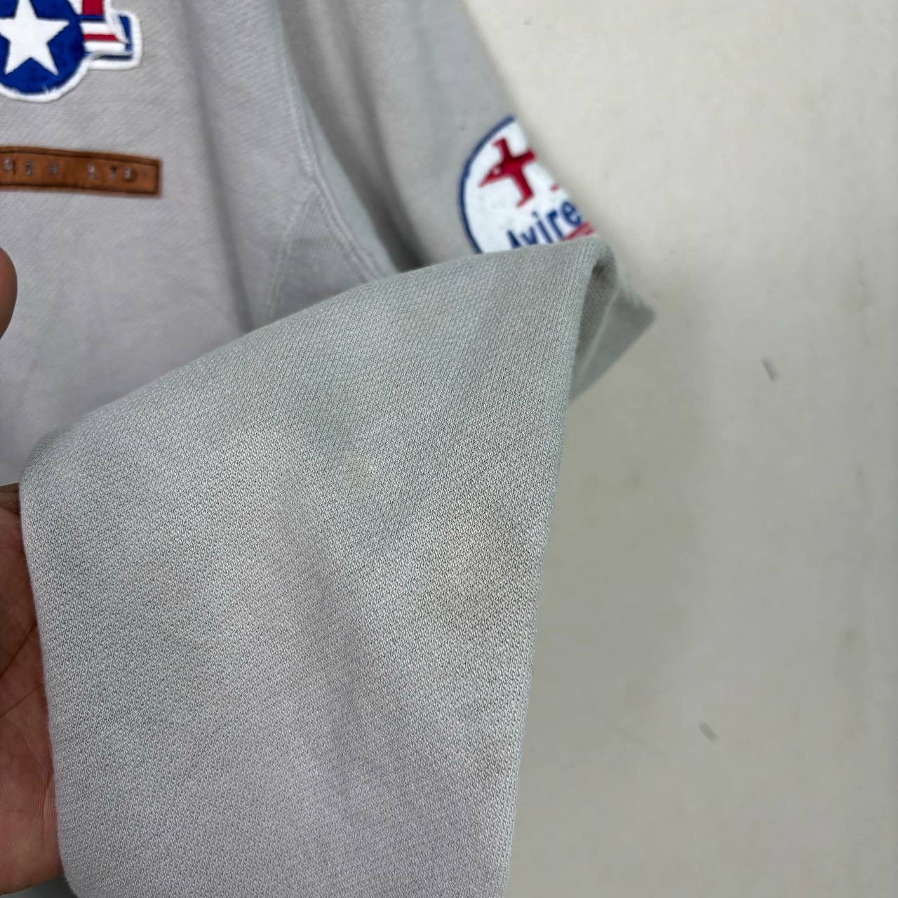 Avirex Avirex US Army Air Force Grey Hoodie Full Zipper Hoodie Size US L / EU 52-54 / 3 - 5 Thumbnail