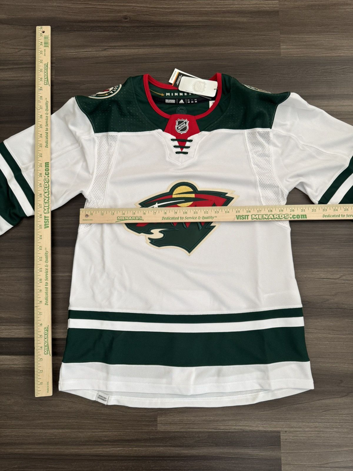 Adidas Minnesota Wild Blank White Jersey Primegreen Aeroready Sz 44 Size US S / EU 44-46 / 1 - 10 Thumbnail