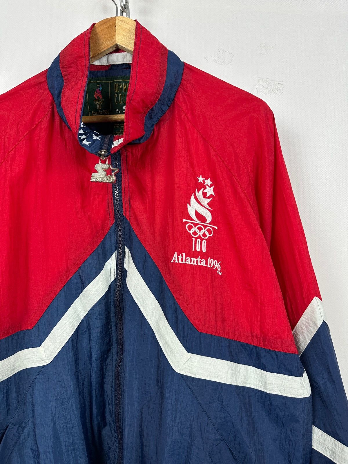 Starter 1996 Vintage Starter Atlanta Olympic Games Jacket Size US XL / EU 56 / 4 - 6 Thumbnail