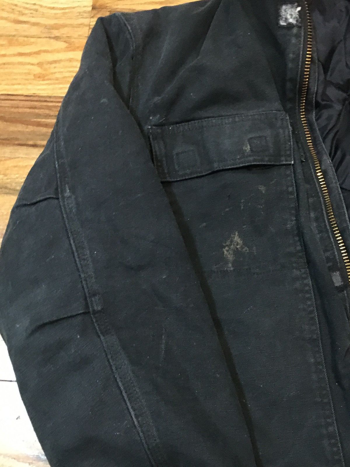 Carhartt × Vintage Black Carhartt Jacket Faded Distressed Y2K Size US L / EU 52-54 / 3 - 2 Thumbnail