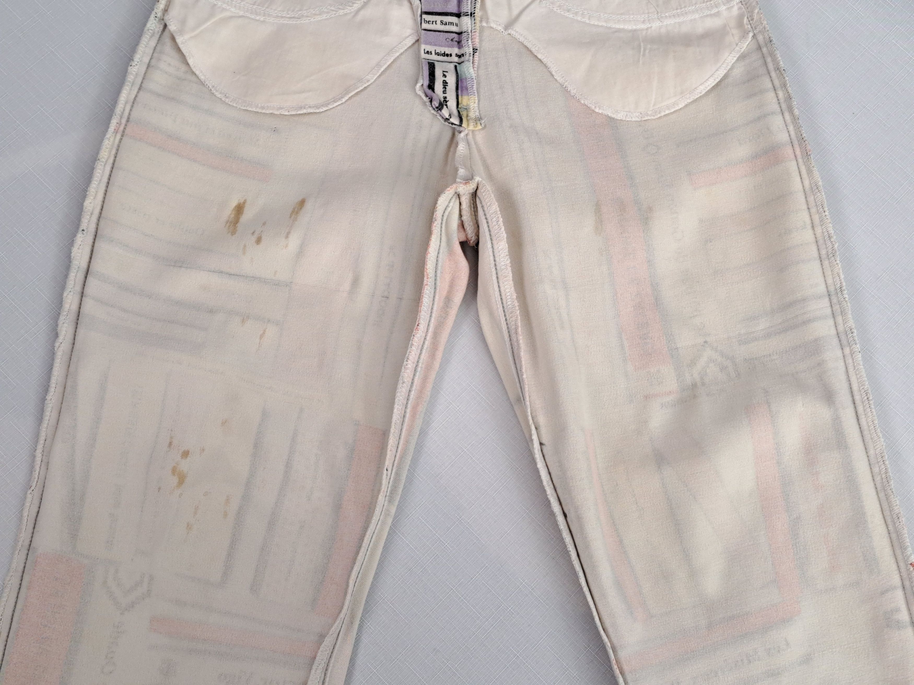 Jean Paul Gaultier × Vintage Vtg Jean Paul Gaultier playful books print jeans. Size 28" / US 6 / IT 42 - 9 Thumbnail