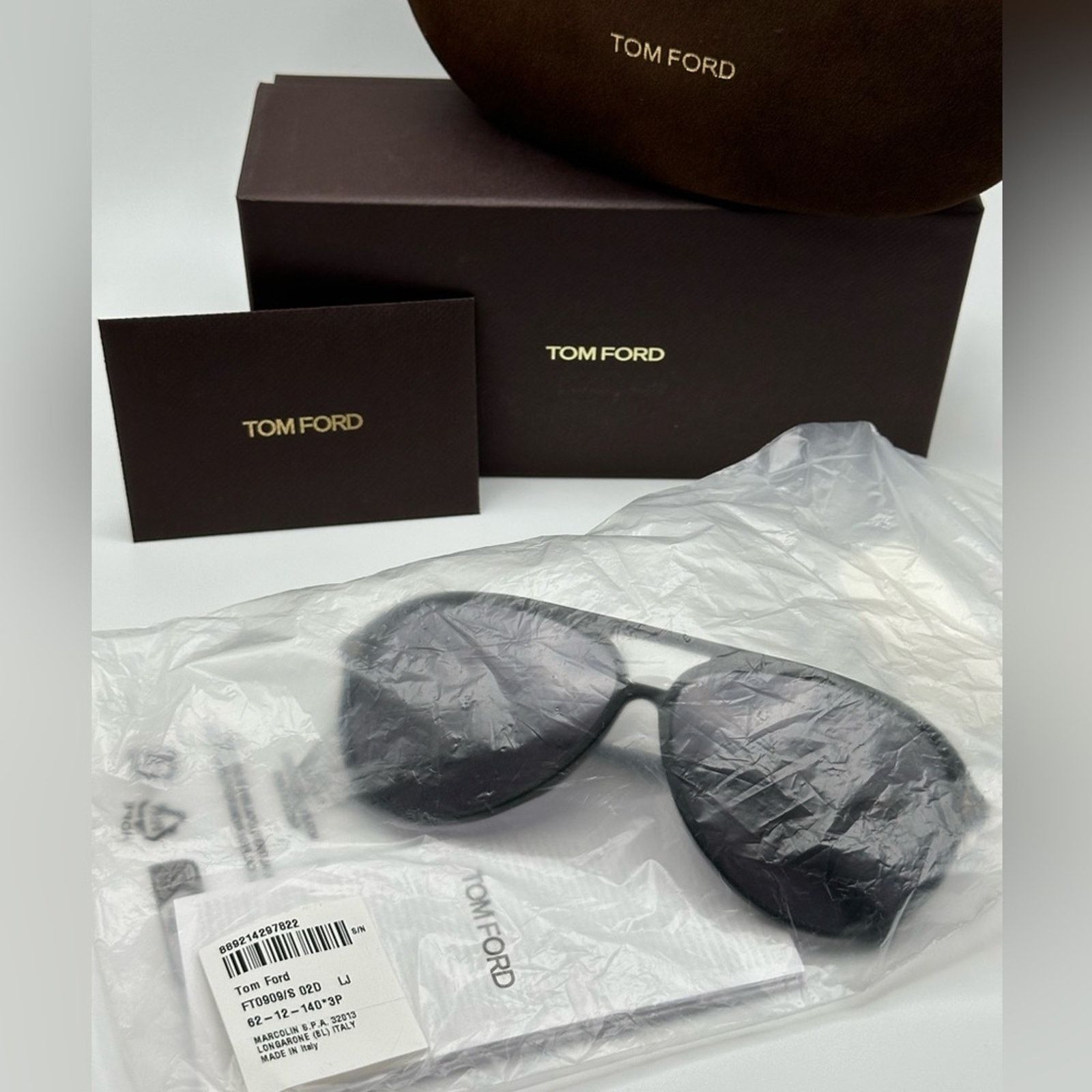 Tom Ford NEW TOM FORD Samson FT0909/S 02D Matte Black/Polarized Size ONE SIZE - 10 Thumbnail