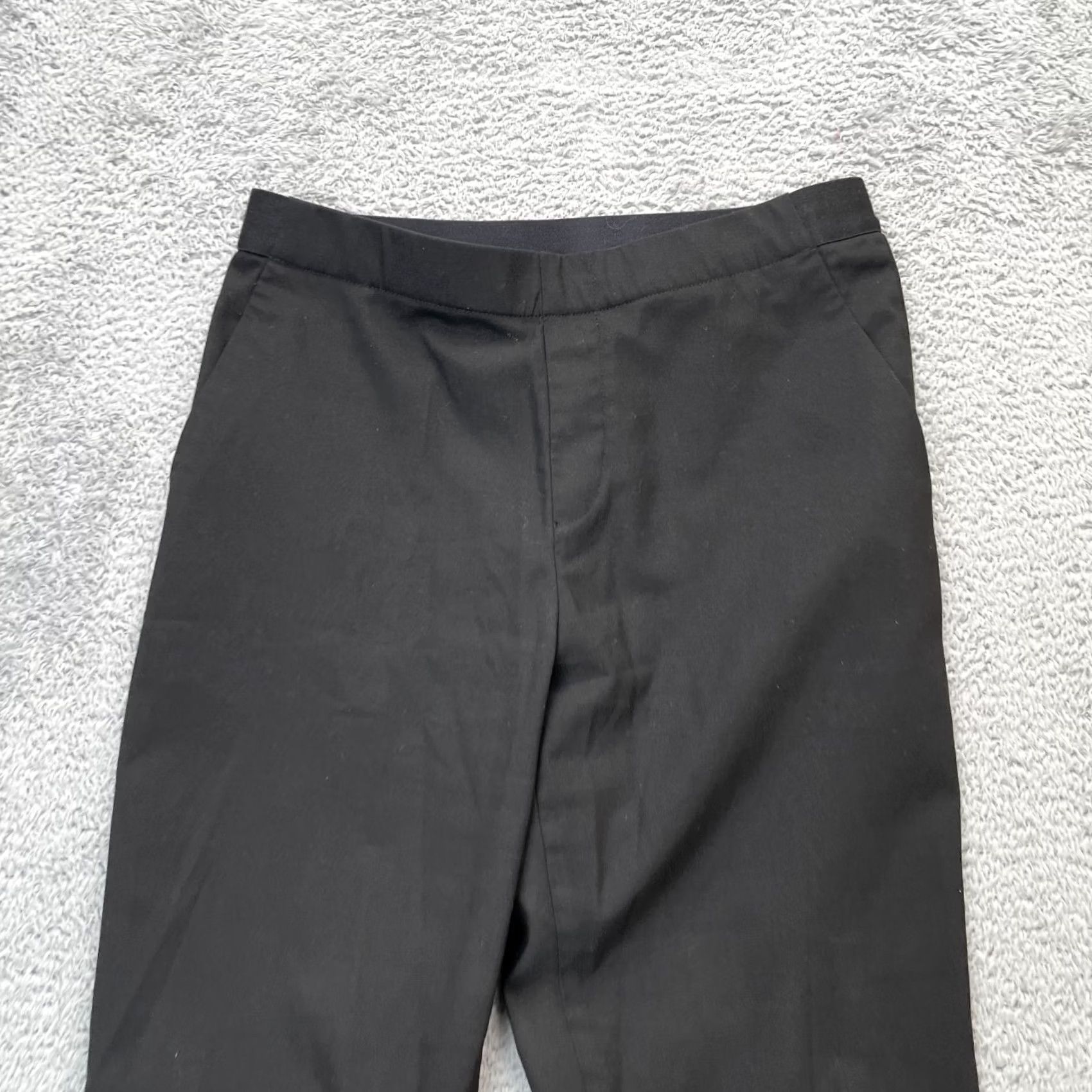 Uniqlo Uniqlo Pants Womens M Black Smart Ankle Rayon Stretch Cropped Tapered Leg Polyester Spandex Front Flat Front Pockets 26in Waist Size 32" / US 10 / IT 46 - 4 Thumbnail
