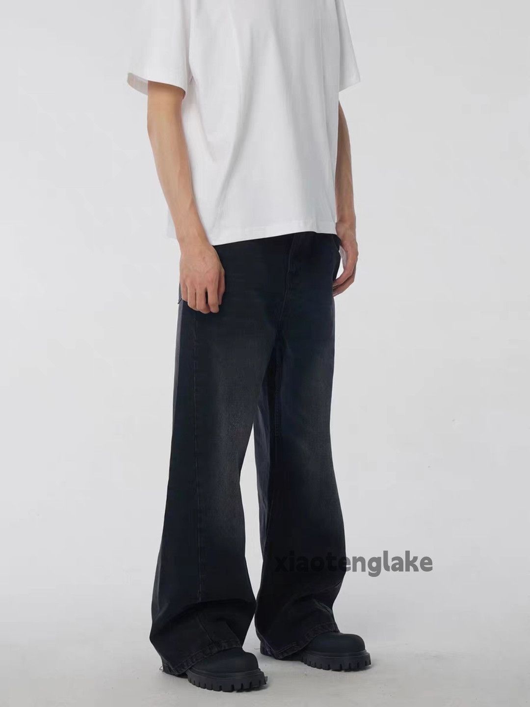 Jean × Vintage Washed faded cleanfit yuppie bootcut grunge baggy jeans Size US 32 / EU 48 - 2 Thumbnail