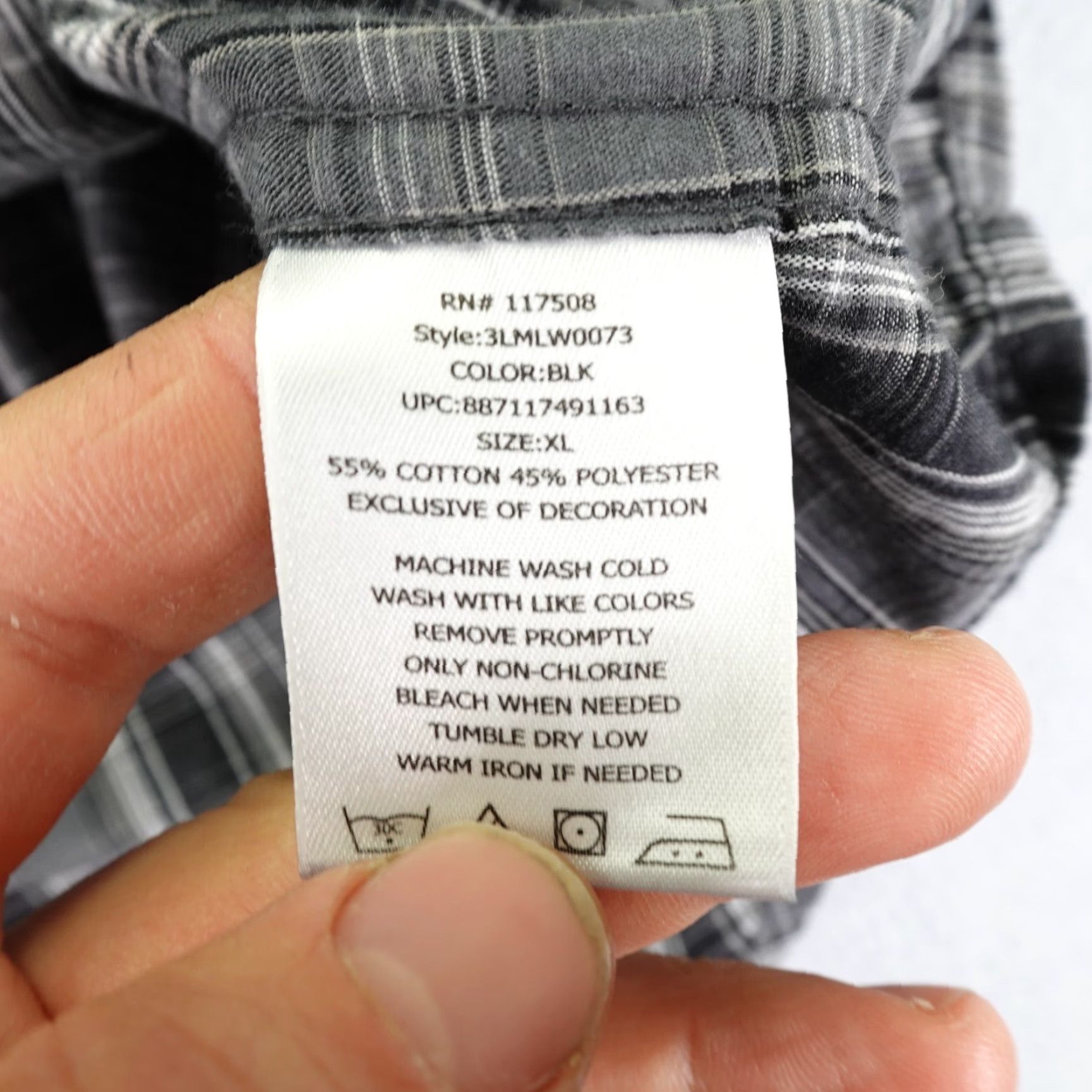 Levi's VINTAGE Levi's Shirt Mens XL Gray Plaid Western Pearl Snap White Tab Rodeo Rancher Cowboy Size US XL / EU 56 / 4 - 6 Thumbnail