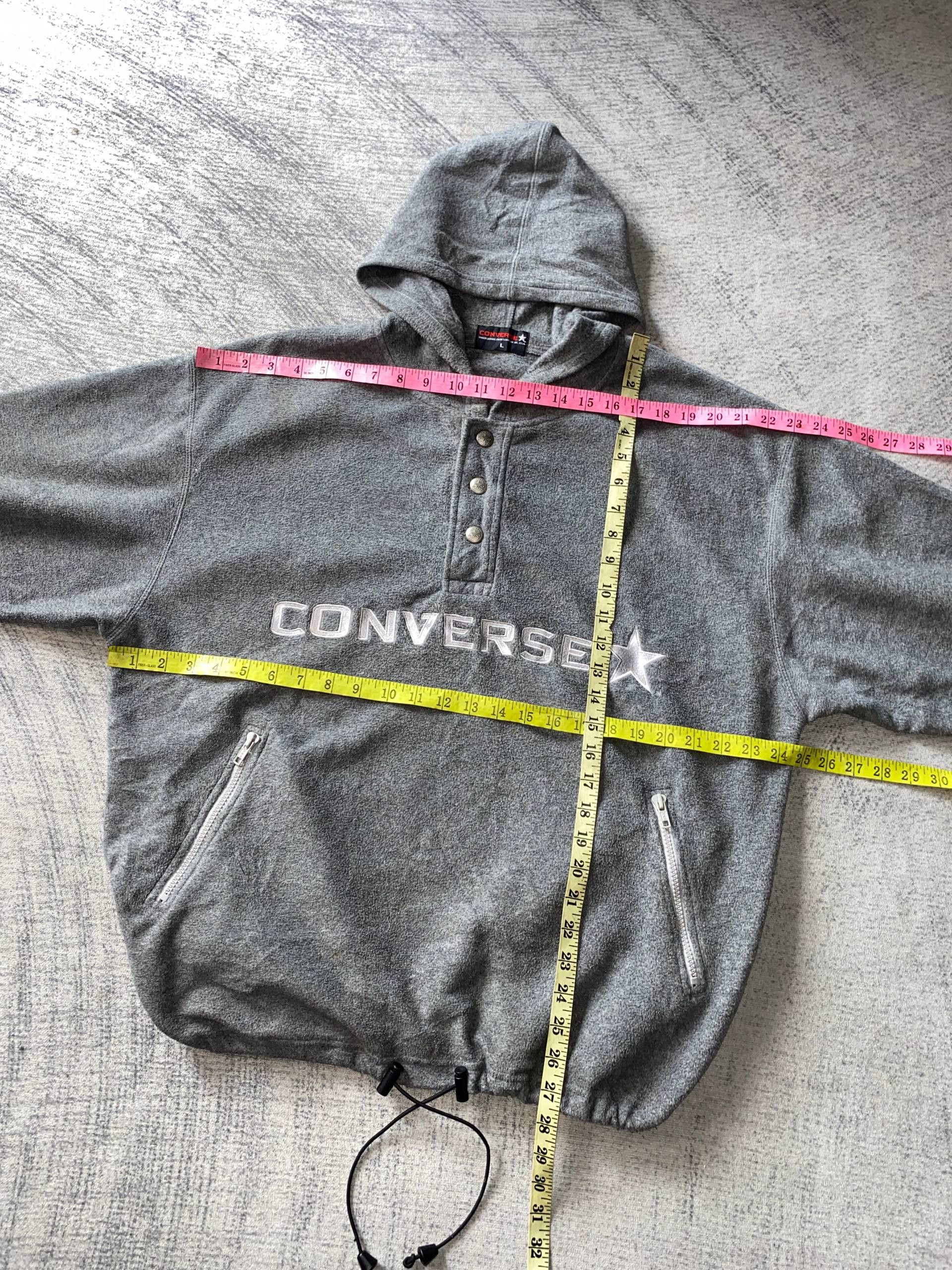 Converse Y2K Converse Fleece Hoodie Size US L / EU 52-54 / 3 - 9 Thumbnail