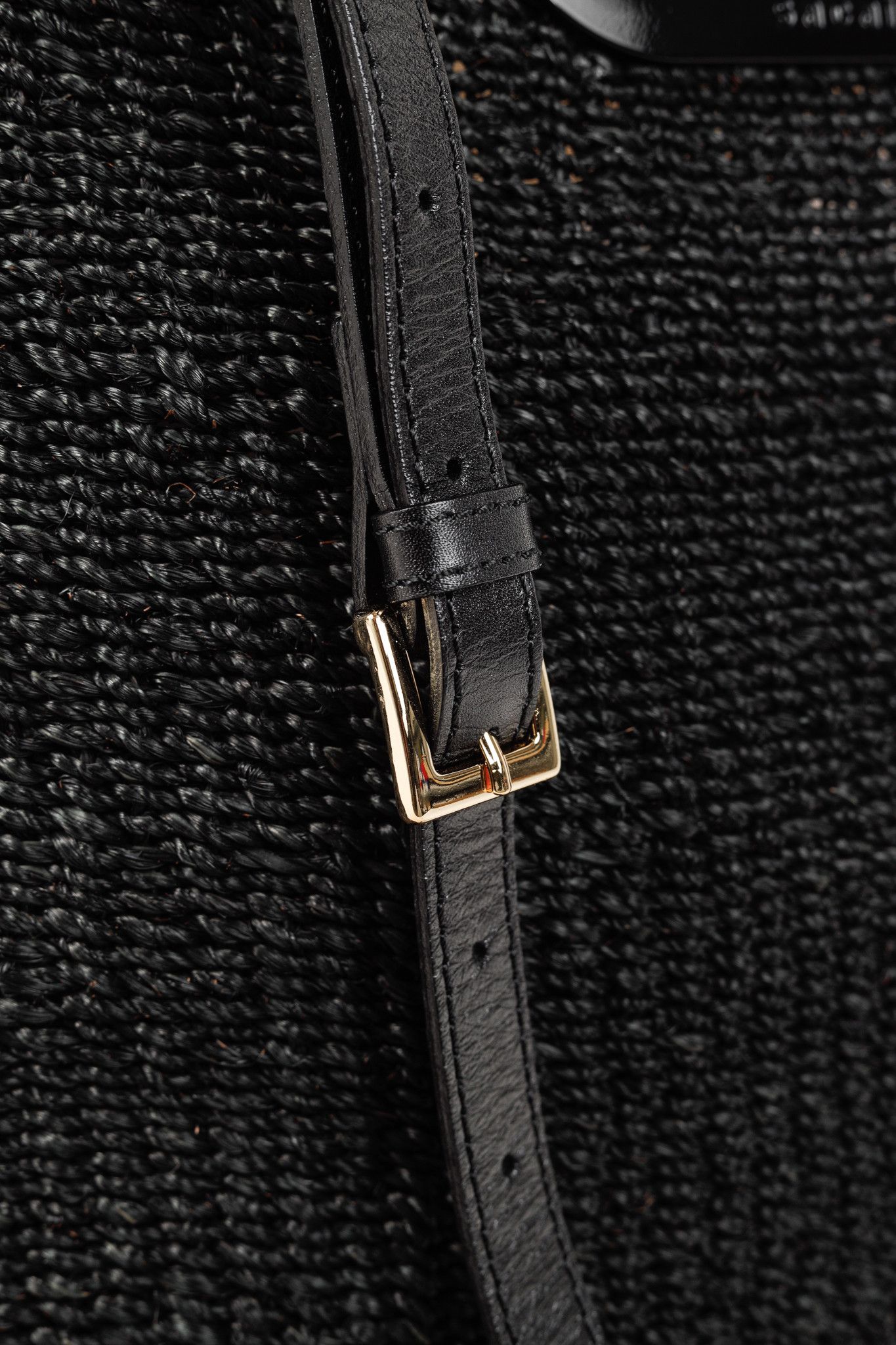 Sacai Sacai Abacá Medium Shopper Bag w/ Multi-Carry Calfskin Strap Size ONE SIZE - 7 Thumbnail
