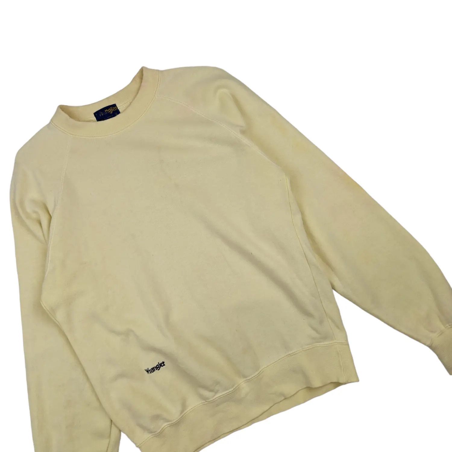 Wrangler Vintage 80's WRANGLER Yellow Plain Jumper Sweatshirt Size US XS / EU 42 / 0 - 2 Thumbnail