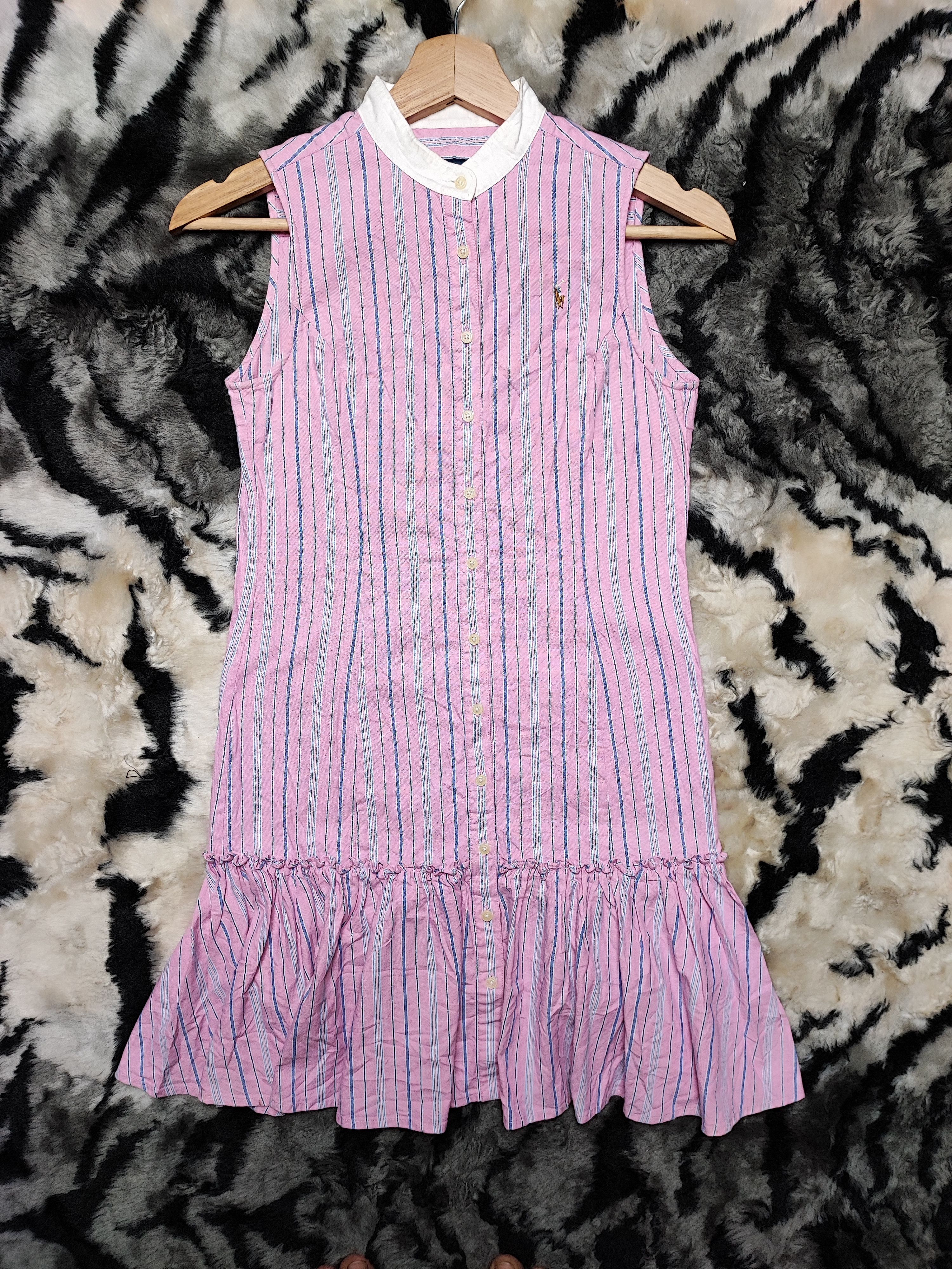 90s polo dress Vintage Stripe Sweater Polo  Billy Reid