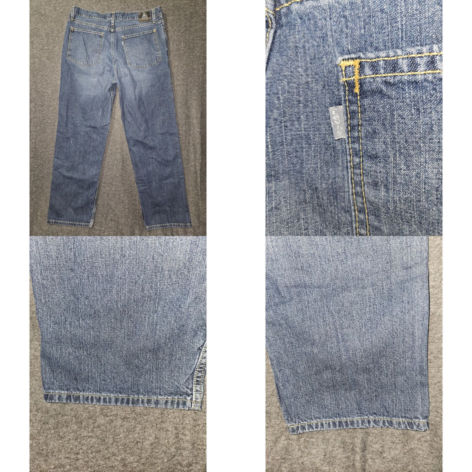 Vintage VINTAGE Silvertab Jeans Men 36x34 Blue Denim Relaxed Straight 90s Y2K Glunge? Size US 36 / EU 52 - 8 Thumbnail