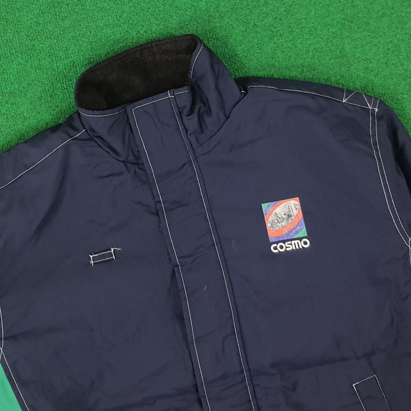 Japanese Brand × Vintage Vintage COSMO Auto Service Staff Motorsports Jacket C215N1 Size US XL / EU 56 / 4 - 4 Thumbnail