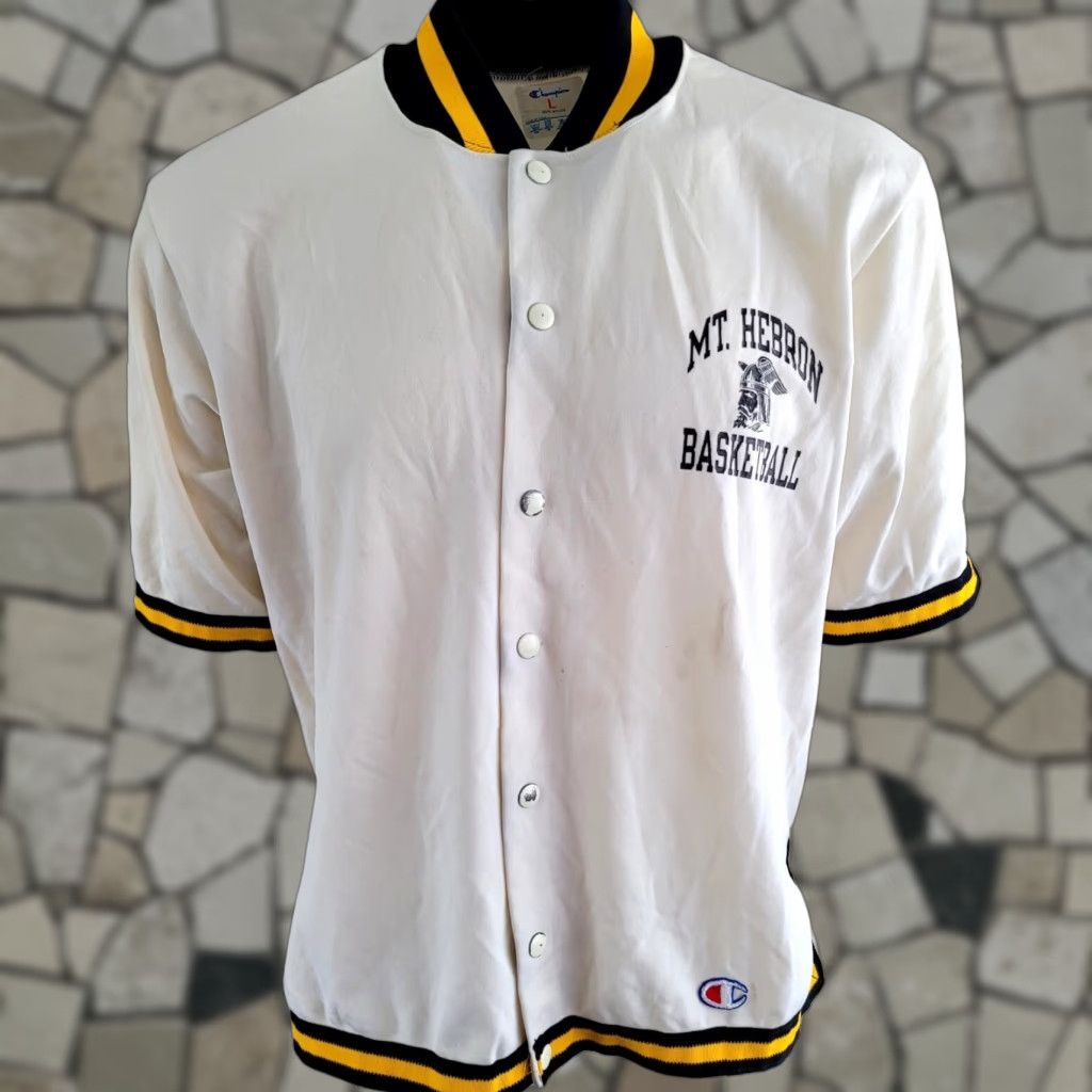 Champion VINTAGE Champion Mt. Hebron Basketball Champion Varsity Jacket - Men's L Size US M / EU 48-50 / 2 - 1 Thumbnail