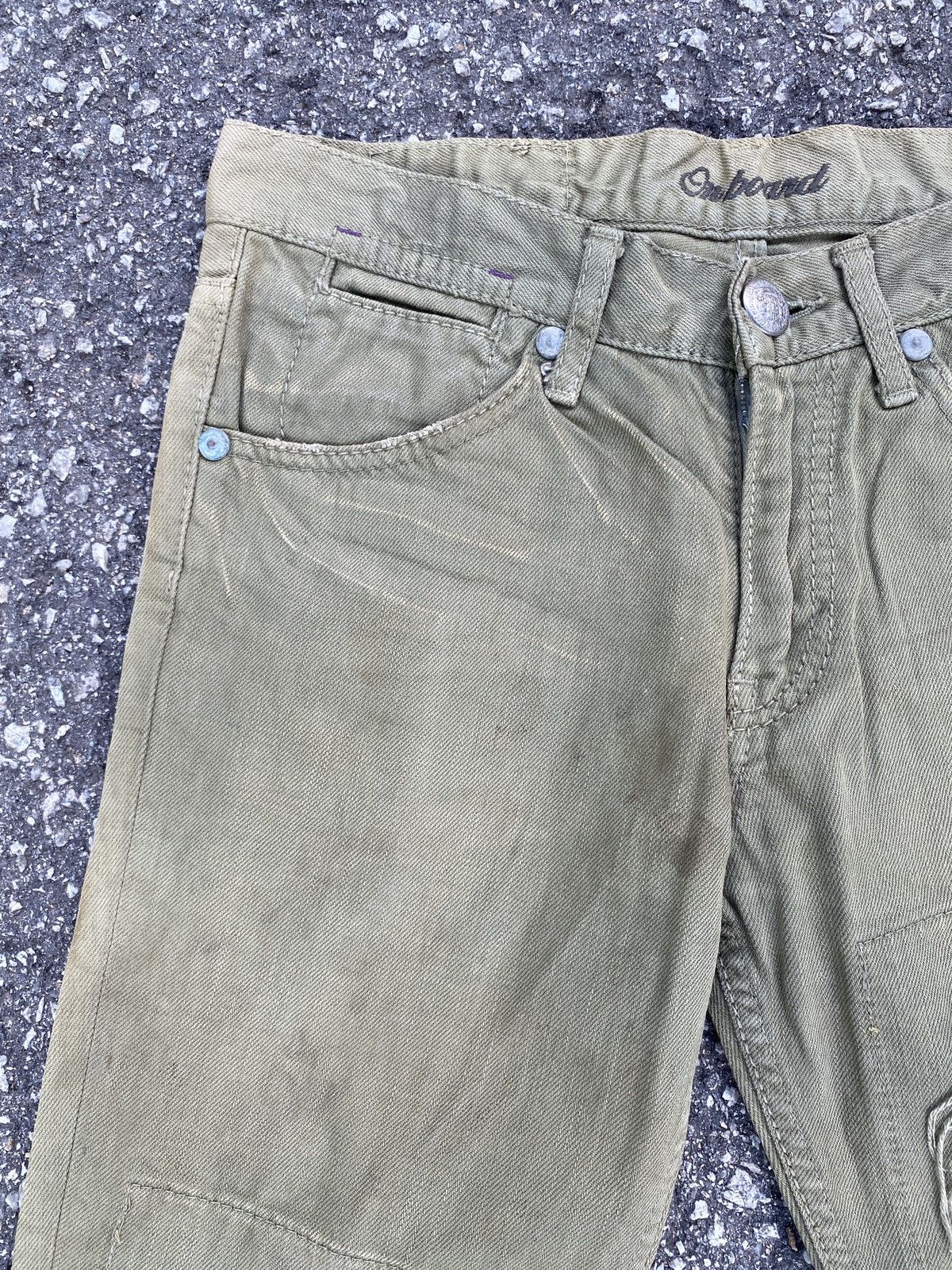 Japanese Brand Japanese Brand On Board Distressed Flare Denim Size US 31 - 8 Thumbnail