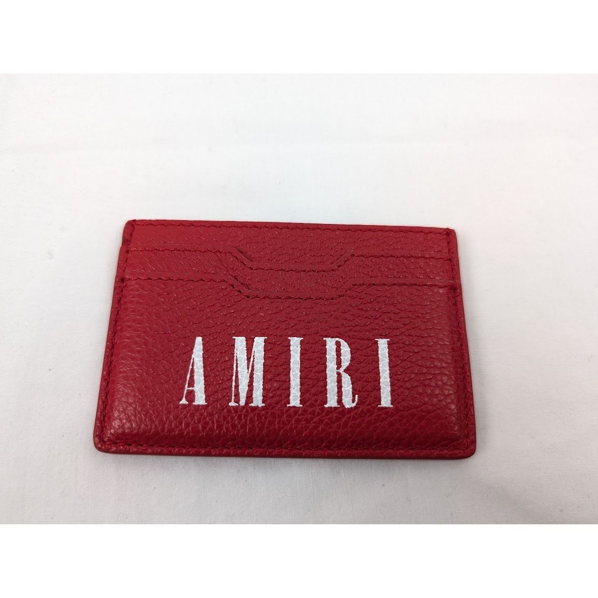 Amiri o1rshd1 Q:4 / Size: OS / Large Amiri Logo Card Holder in Red Size ONE SIZE - 2 Thumbnail