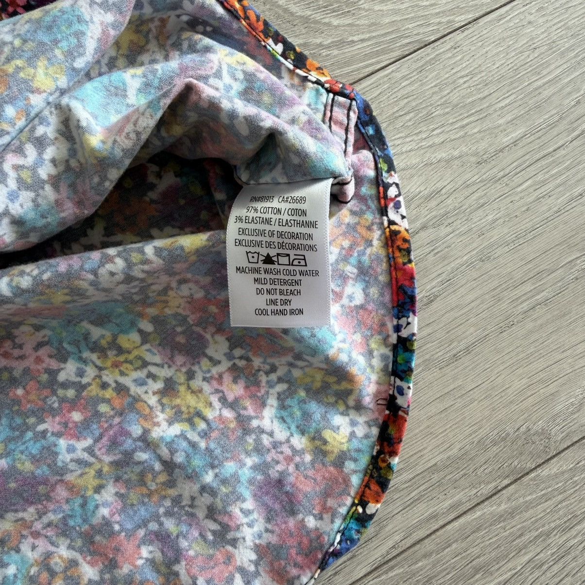 Robert Graham Robert Graham Size M Floral Print Flip Cuff Button Up Shirt Size US M / EU 48-50 / 2 - 6 Thumbnail