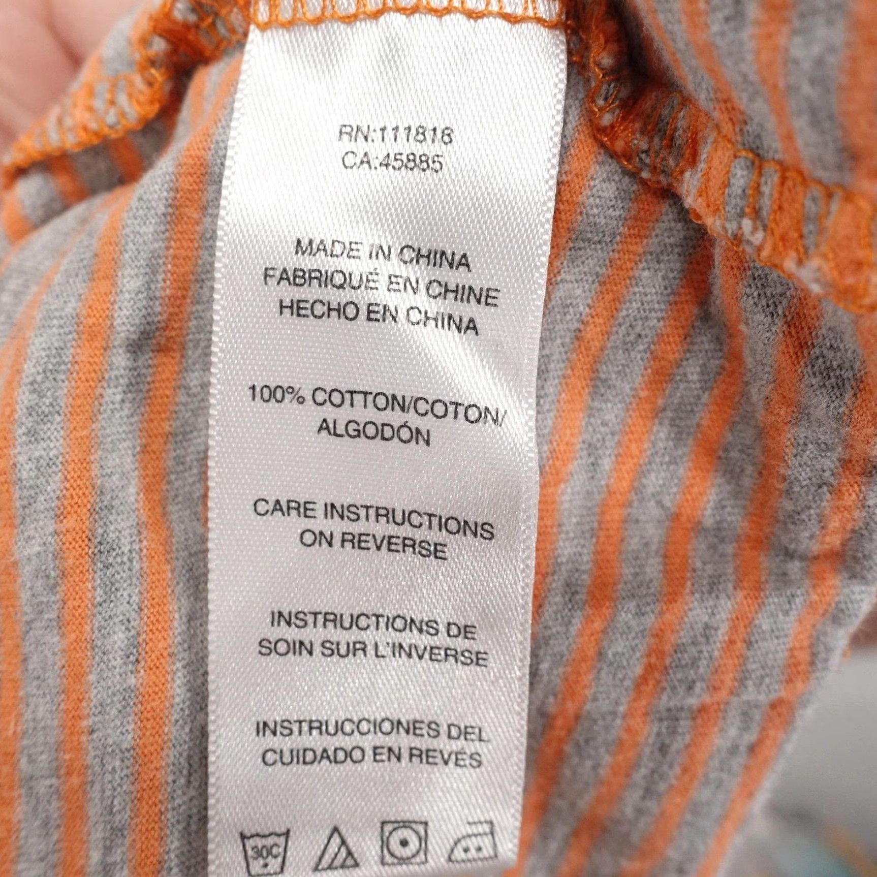 Michael Kors Michael Kors Polo Shirt Mens Large Orange Gray Striped Short Sleeve Cotton Size US L / EU 52-54 / 3 - 7 Thumbnail