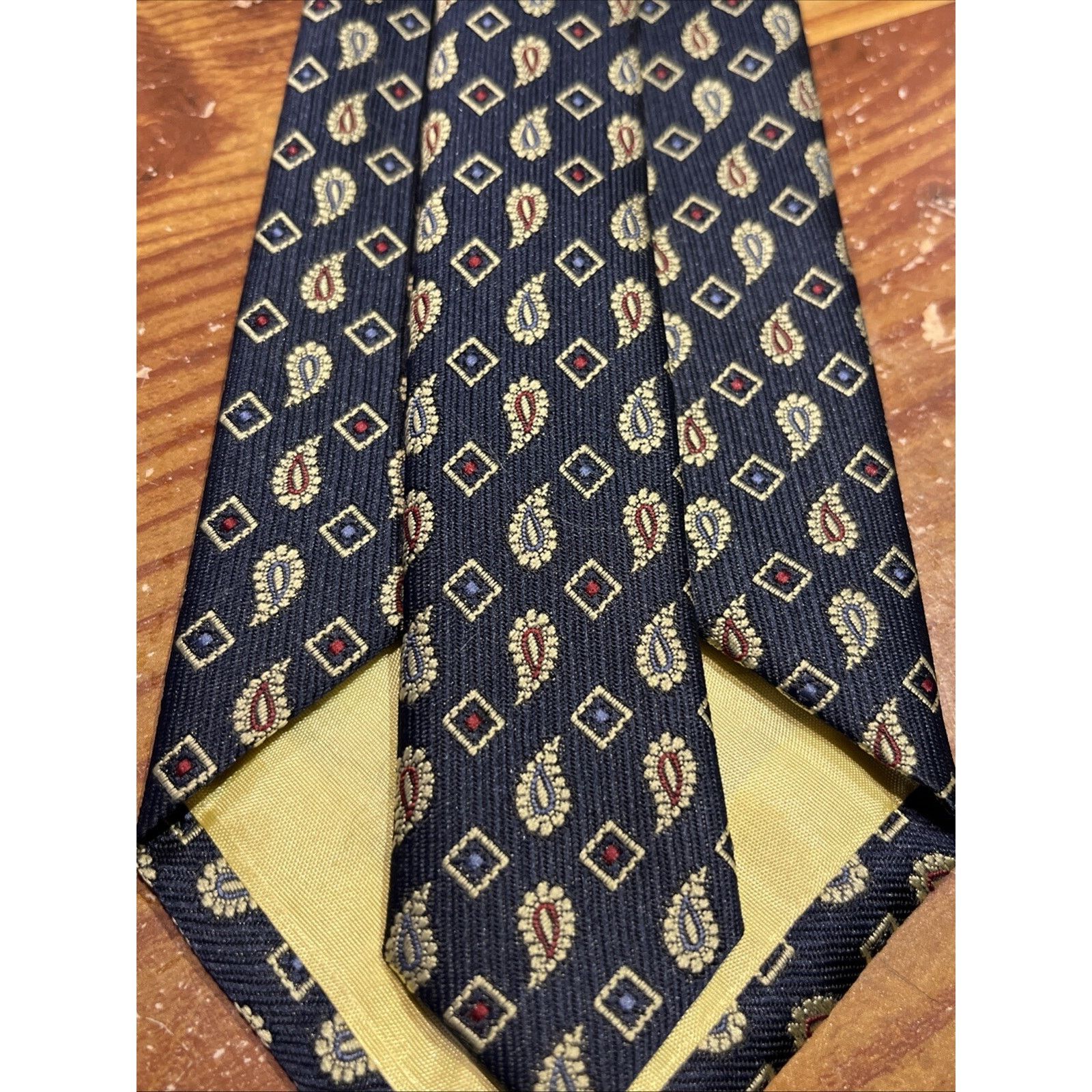 Other KEY OF SCANDINAVIA Tie Navy Blue Polyester Necktie Vintage Size ONE SIZE - 4 Thumbnail